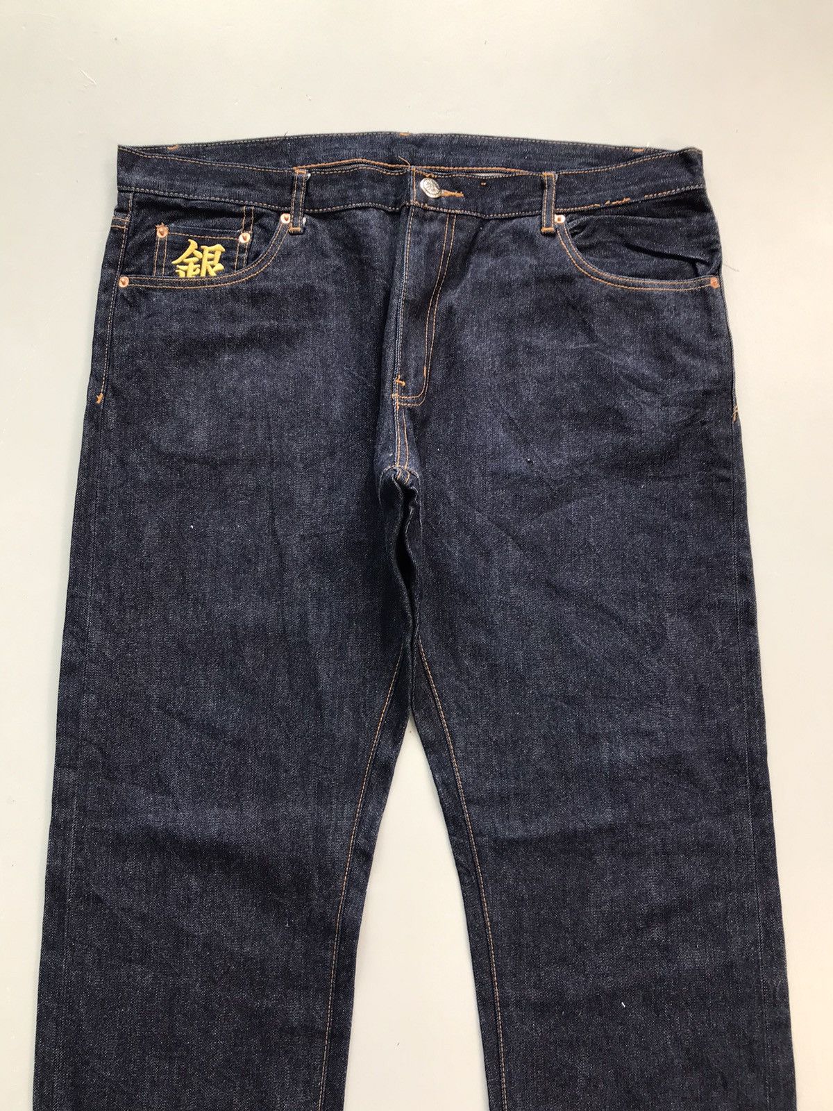 Japanese Brand Vintage Japanese brand koi fish embroidered diecock denim Size US 42 / EU 58 - 4 Thumbnail