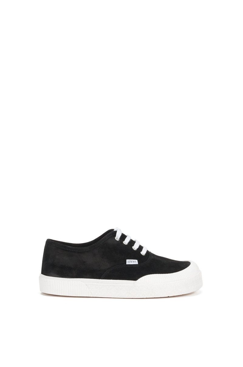 Loewe o1in1g0426 555 / Terra Vulca Lace-Up Sneakers in Black Size US 8 / EU 41 - 1 Thumbnail