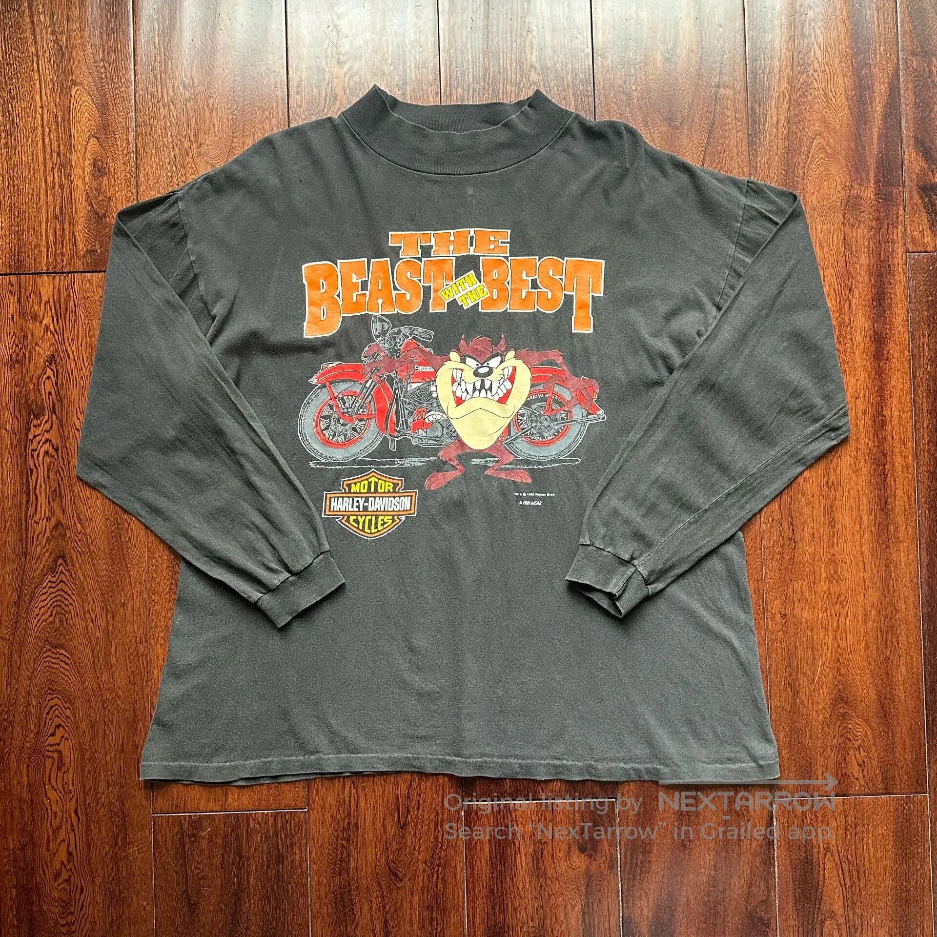 Vintage Vintage 1993 Harley Davidson Long Sleeve. Size US M / EU 48-50 / 2 - 1 Thumbnail
