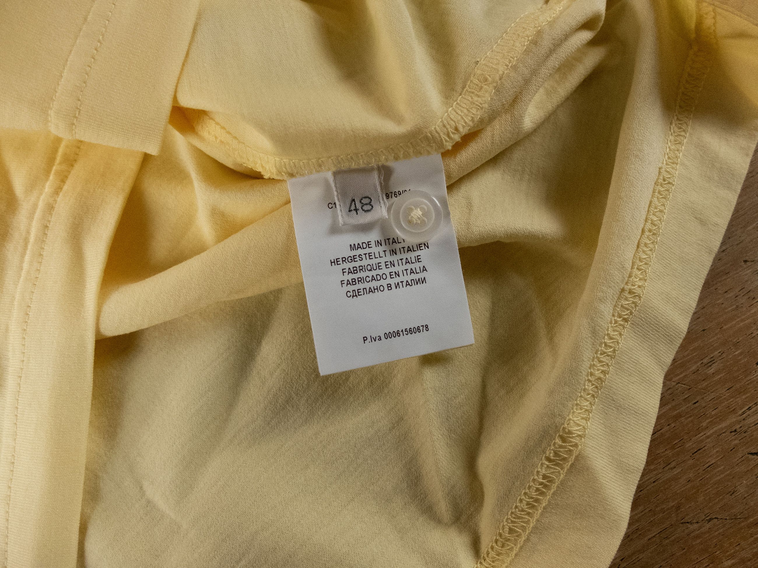Gran Sasso GRAN SASSO yellow lightweight jersey cotton polo shirt M Size US M / EU 48-50 / 2 - 4 Thumbnail