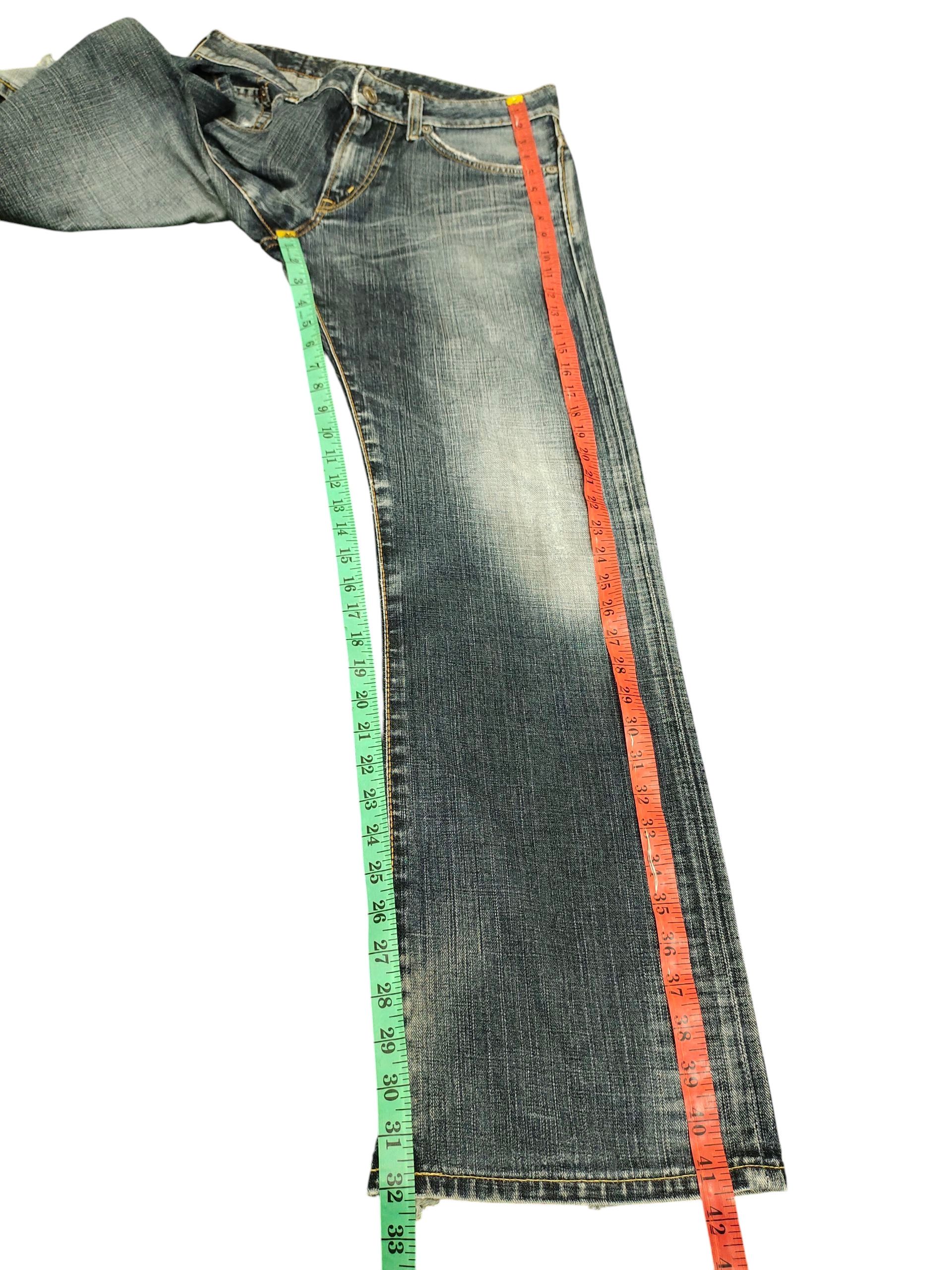 Comme des Garcons × Undercover Vintage Edwin 503 Regular Clawmark Distress Denim Jeans Size US 32 / EU 48 - 15 Thumbnail