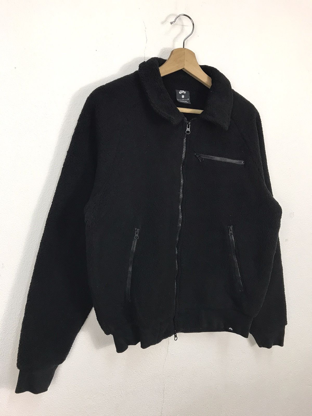 Japanese Brand × Nike NIKE SB Sherpa JKT Black Fleece Jacket Size US S / EU 44-46 / 1 - 3 Thumbnail