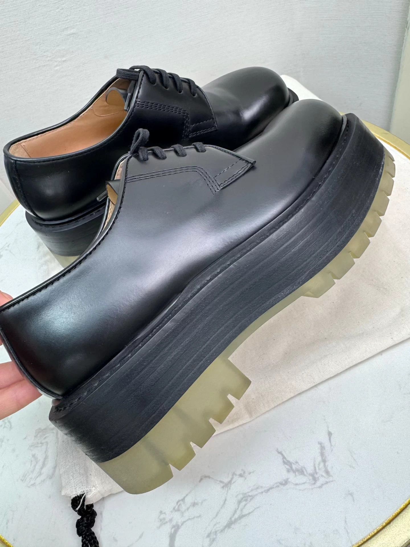 Bottega Veneta BV Platform Casual Sneakers 37.5 EU Like New Size US 6.5 / IT 36.5 - 2 Thumbnail