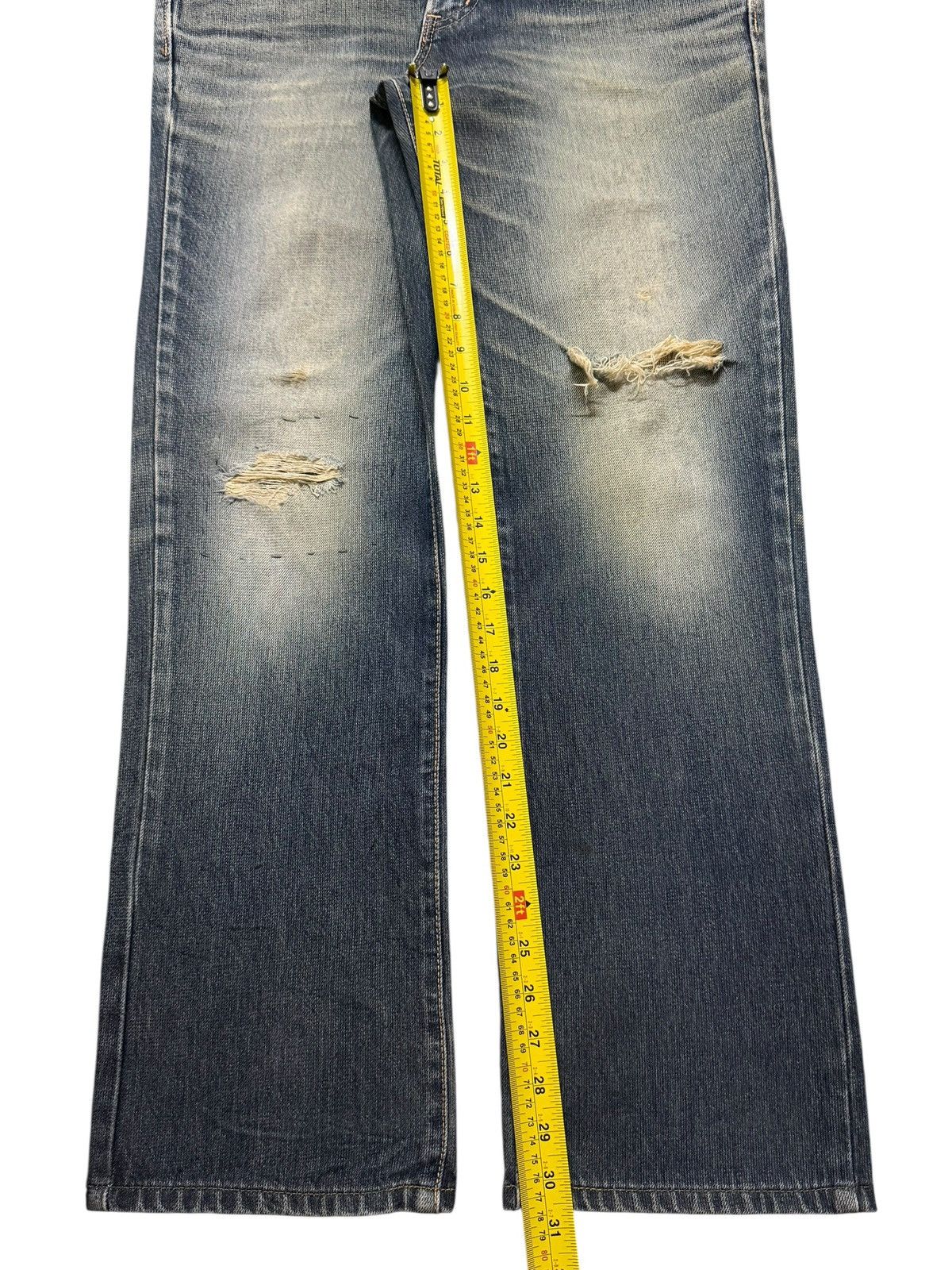 Edwin Vintage 90s Edwin 503 Faded Wash Distressed Regular Straight Size US 36 / EU 52 - 11 Thumbnail