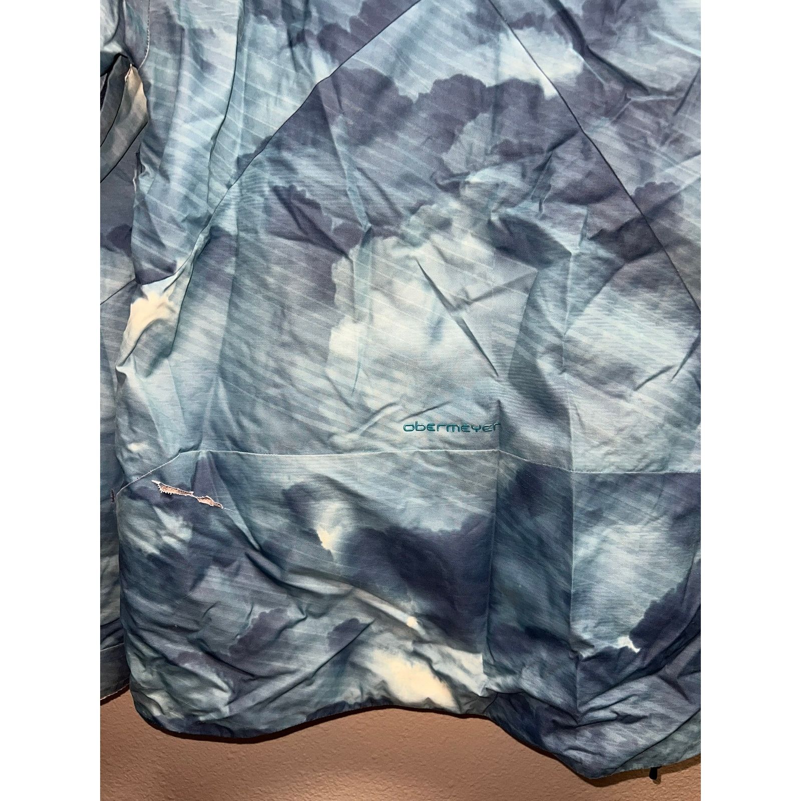 Obermeyer Obermeyer Blue Cloud Jacket Highlands Ski Outerwear S TEAR Size US S / EU 44-46 / 1 - 12 Thumbnail