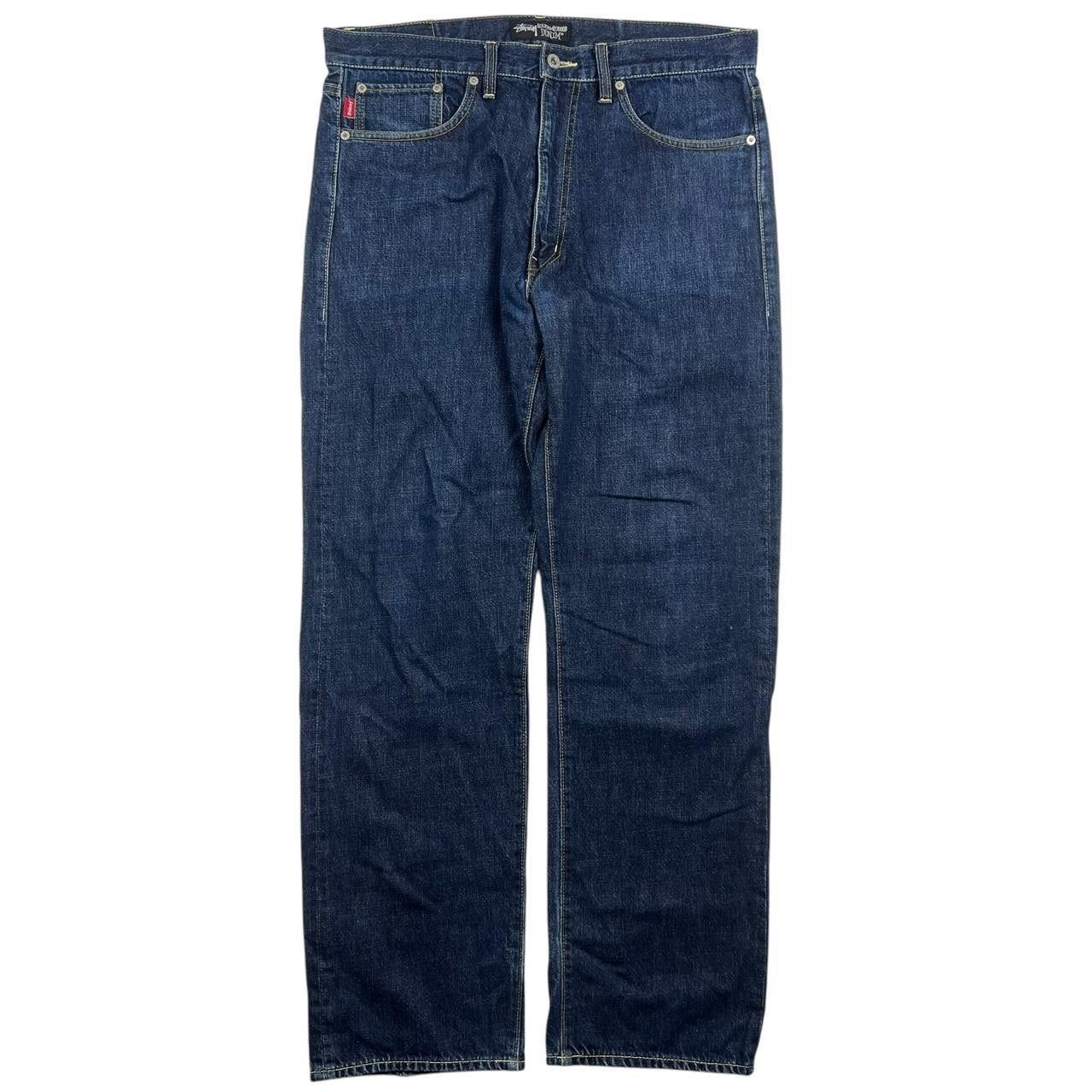 Stussy Vintage 2000s Stussy Navy & Blue Jeans - Waist: 36” Size US 36 / EU 52 - 2 Thumbnail
