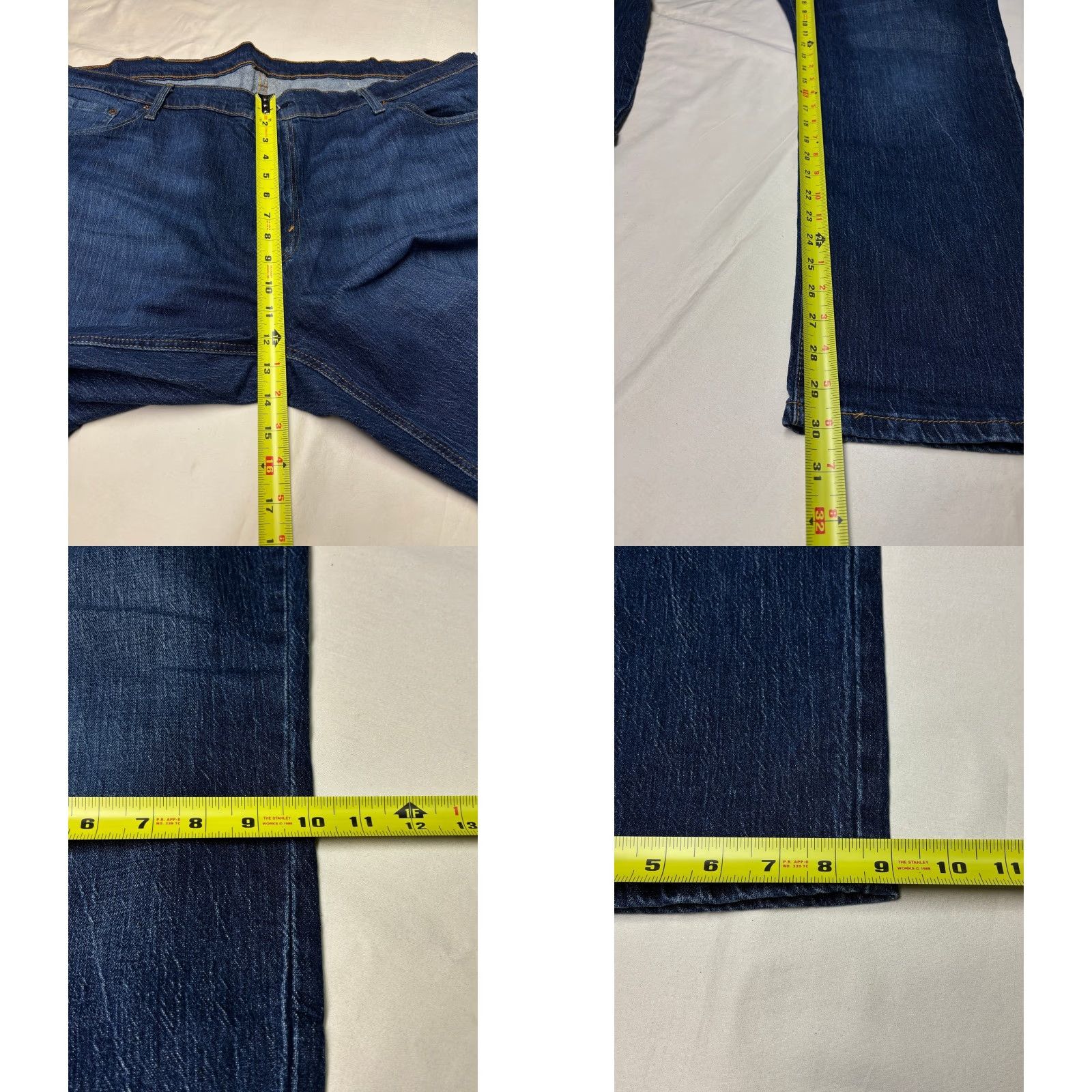 Vintage Levi Strauss 541 Athletic Fit Jeans Dark Wash Mens W46 L30 Straight 5-Pocket Denim Cotton Polyester Blend Vintage No Size US 32 / EU 48 - 9 Thumbnail