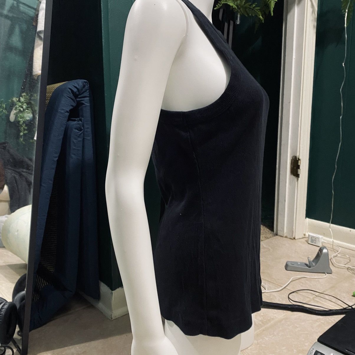 James Perse High Neck Ribbed Cotton Tank Tops Size M / US 6-8 / IT 42-44 - 3 Thumbnail