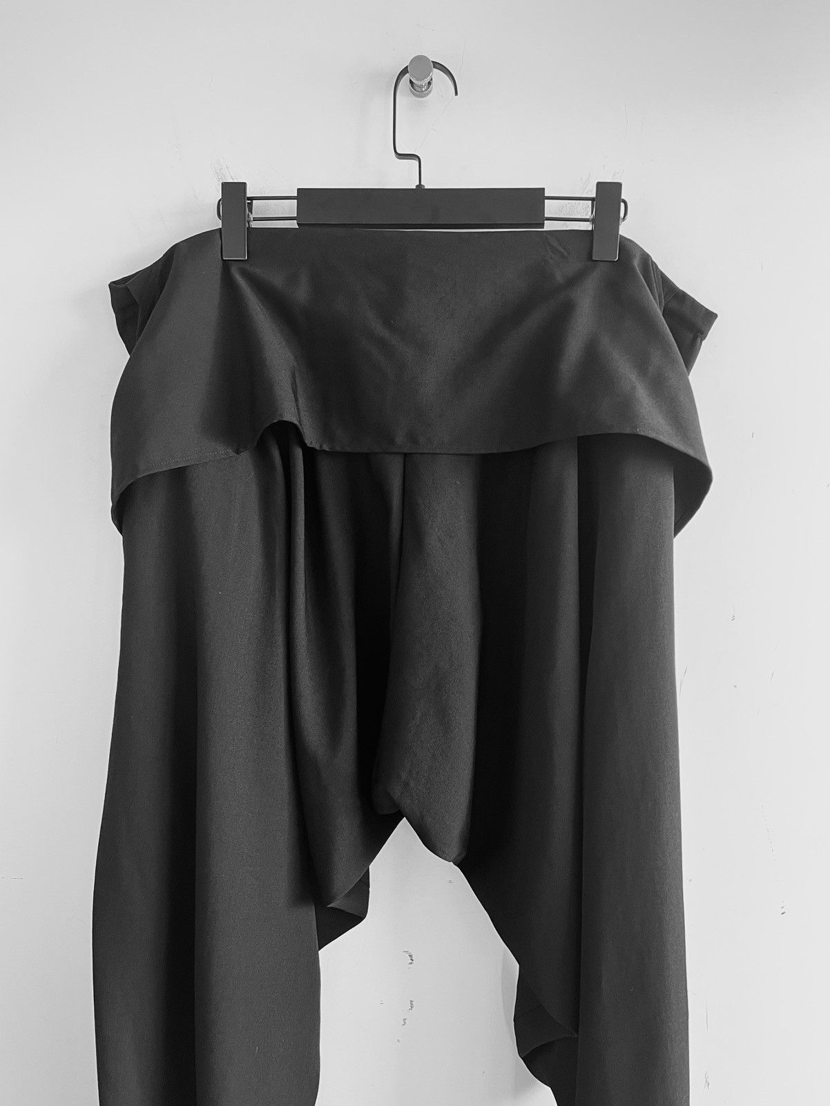 Yohji Yamamoto Yohji Yamamoto Pour Homme - W/Gabardine Tie Drape Pants Size US 30 / EU 46 - 6 Thumbnail