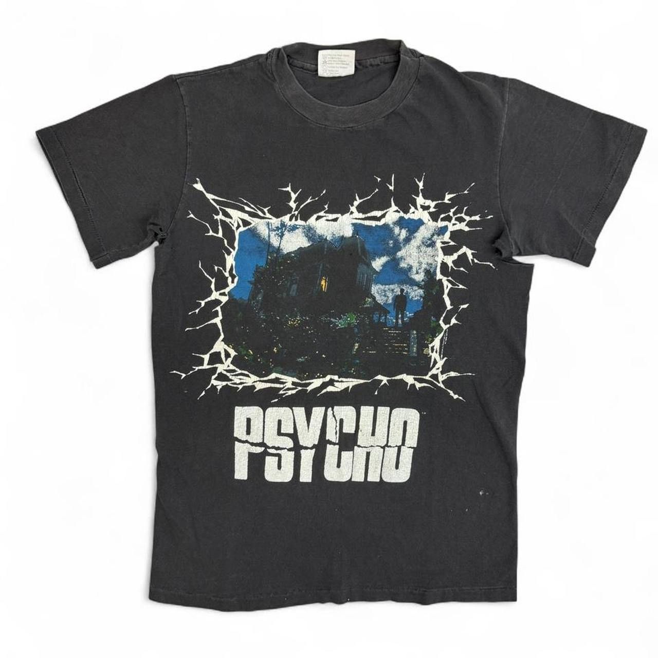 Hanes Vintage 80s Psycho Horror Movie Promo T-Shirt Size US S / EU 44-46 / 1 - 1 Thumbnail