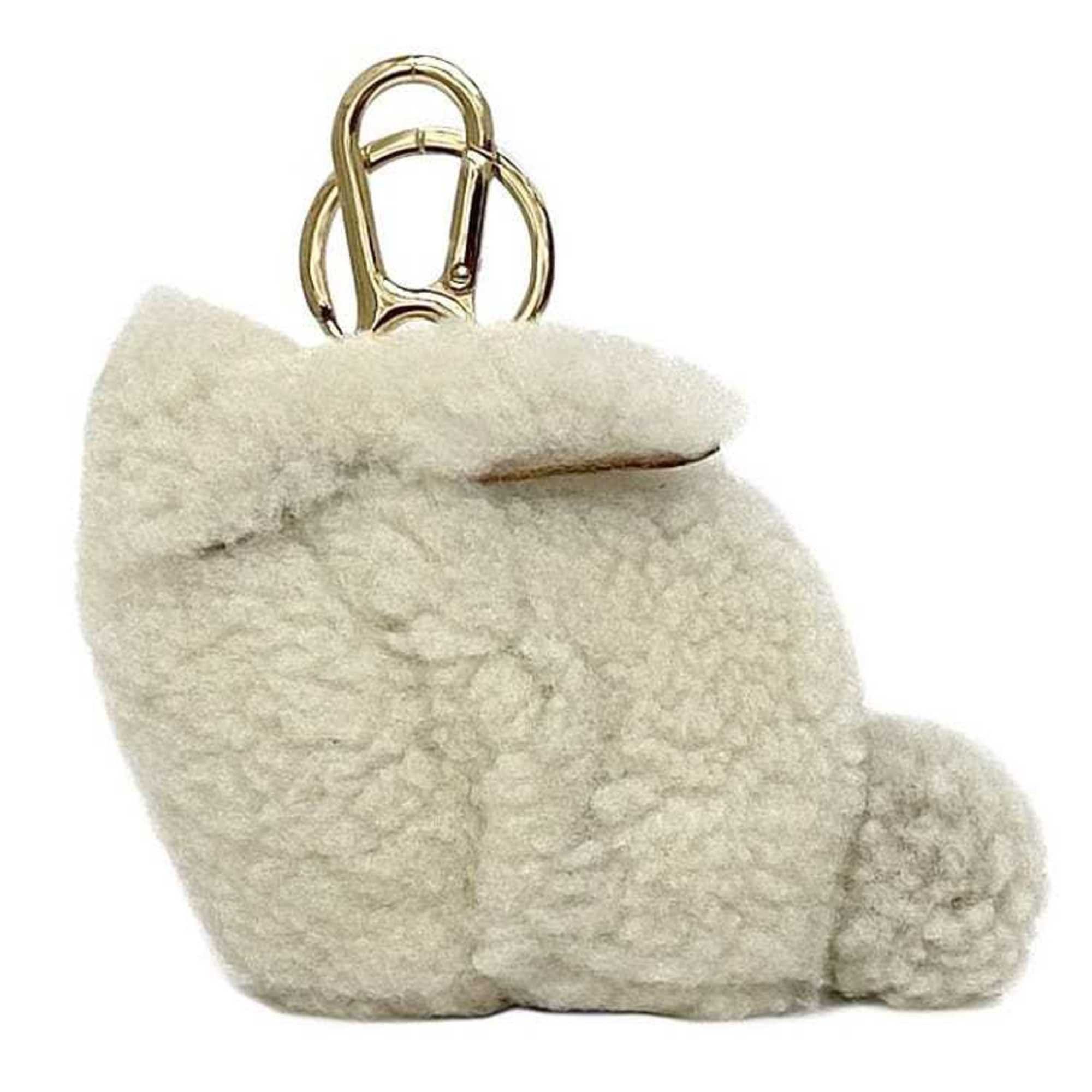 Loewe LOEWE Coin Case f-22219 Natural White Brown Bunny 121.67.T40 Purse  Bag Charm Boa