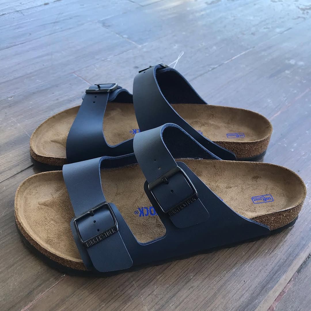 Birkenstock × Hysteric Glamour Birkenstock Navy Blue Arizona BS Sandals two Straps bnwt Size US 6 / EU 39 - 10 Thumbnail