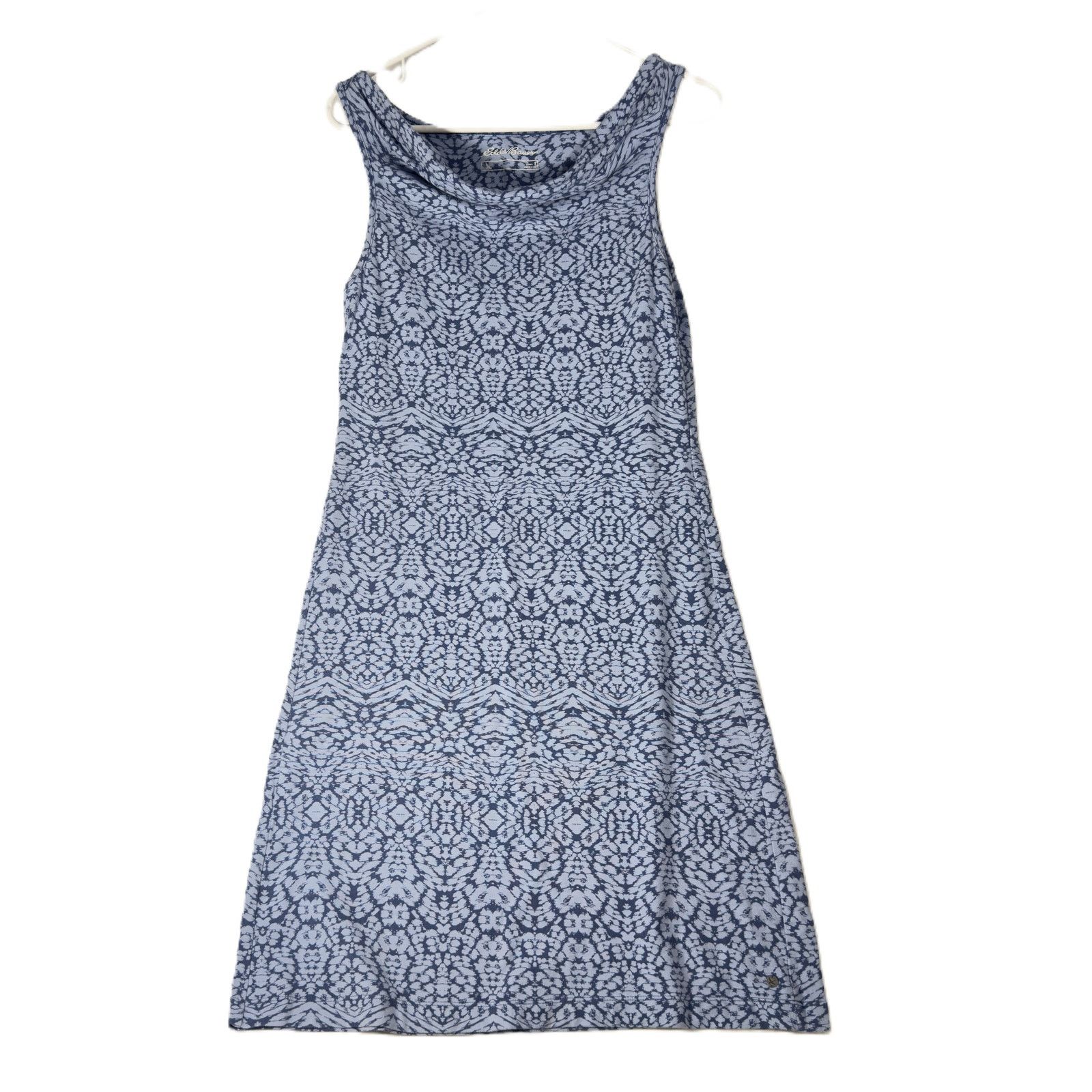 Eddie Bauer Eddie Bauer Sleeveless Sun Dress Woman Sm. Blue Batik Boho Size S / US 4 / IT 40 - 1 Thumbnail