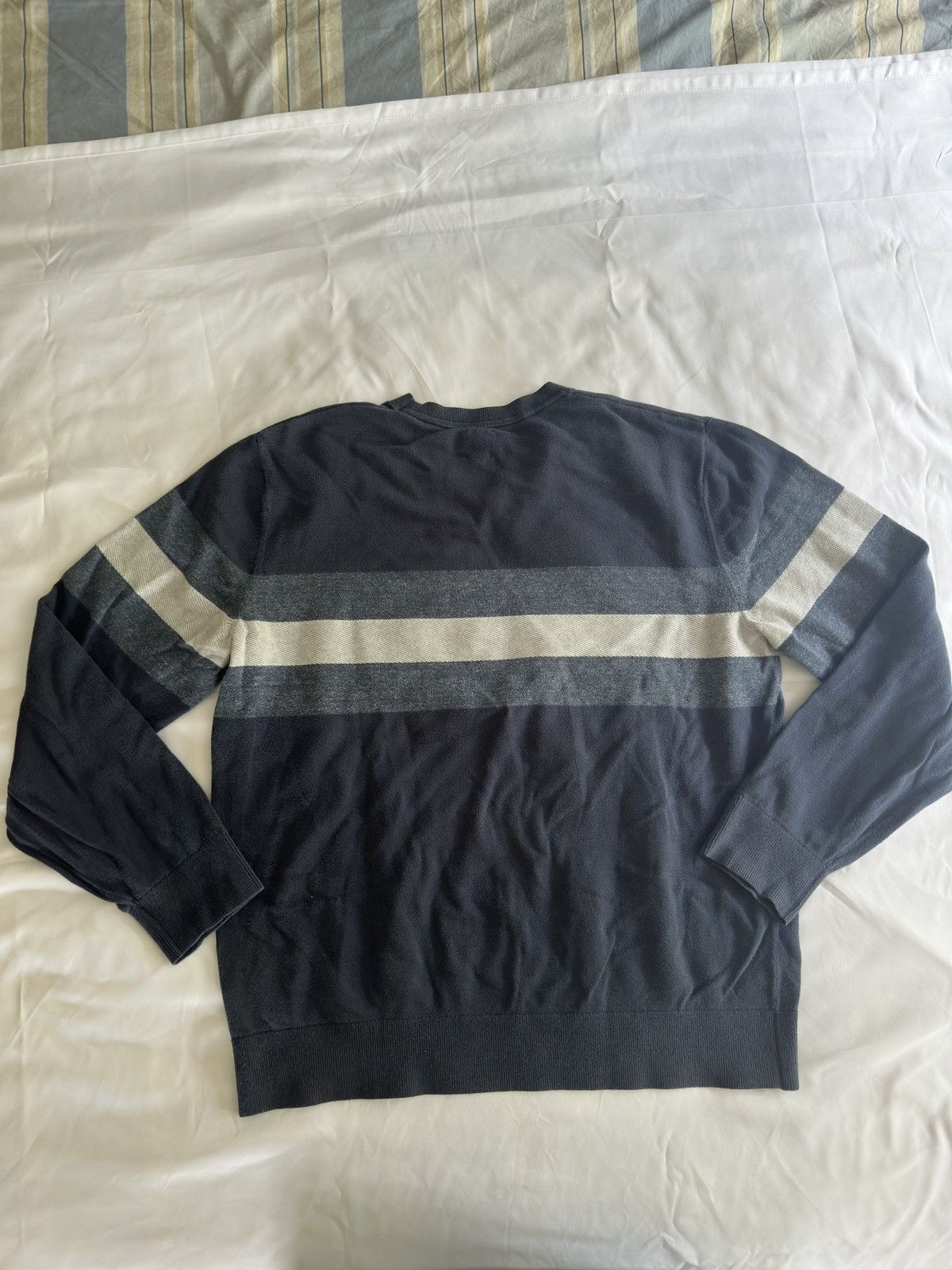 Gap Vintage Blue Stripped Gap Crewneck Size US L / EU 52-54 / 3 - 1 Thumbnail