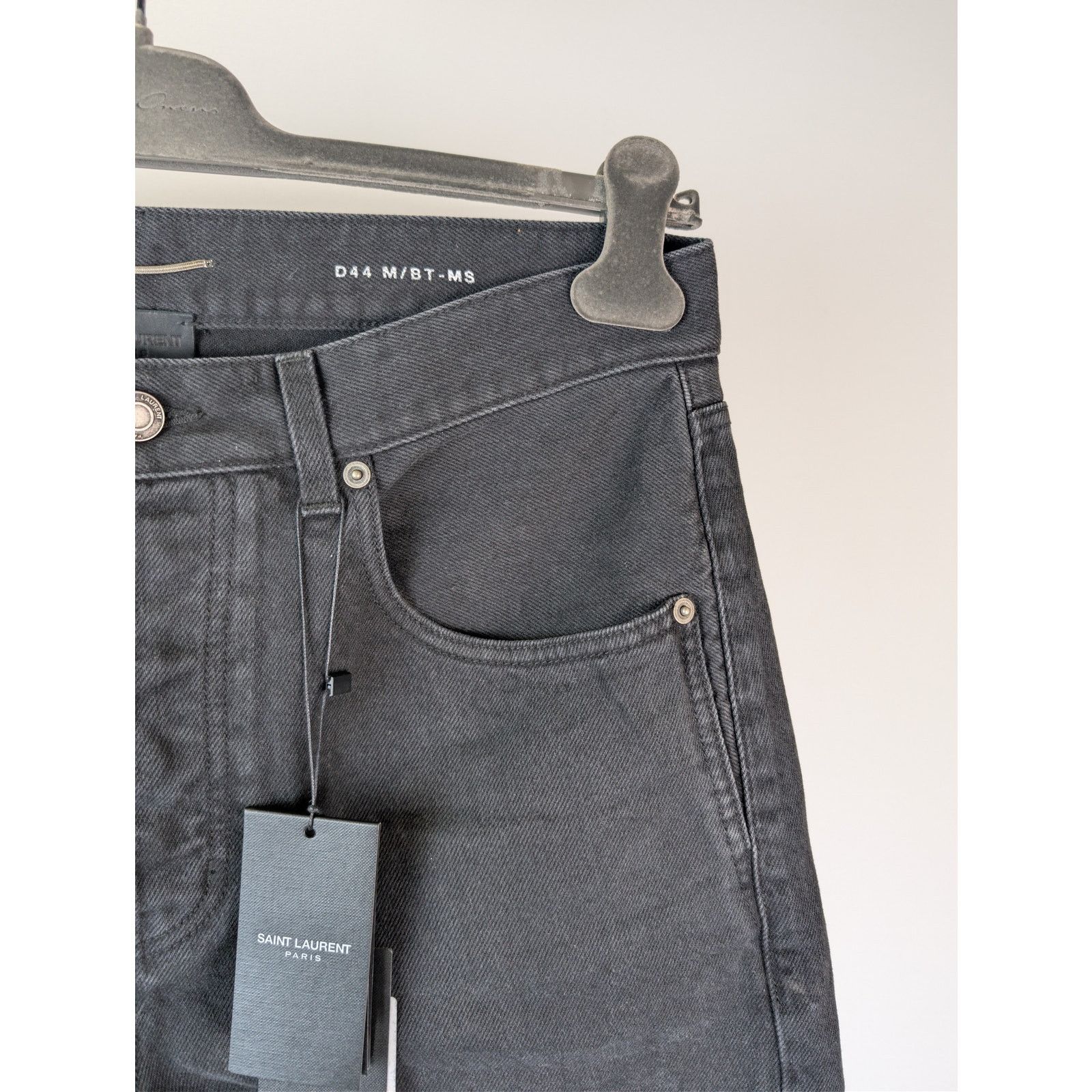 Saint Laurent Paris o1rshd1 Lame Orghini Baggy Ballon Denim Pants in Ewan Black Size US 32 / EU 48 - 5 Thumbnail