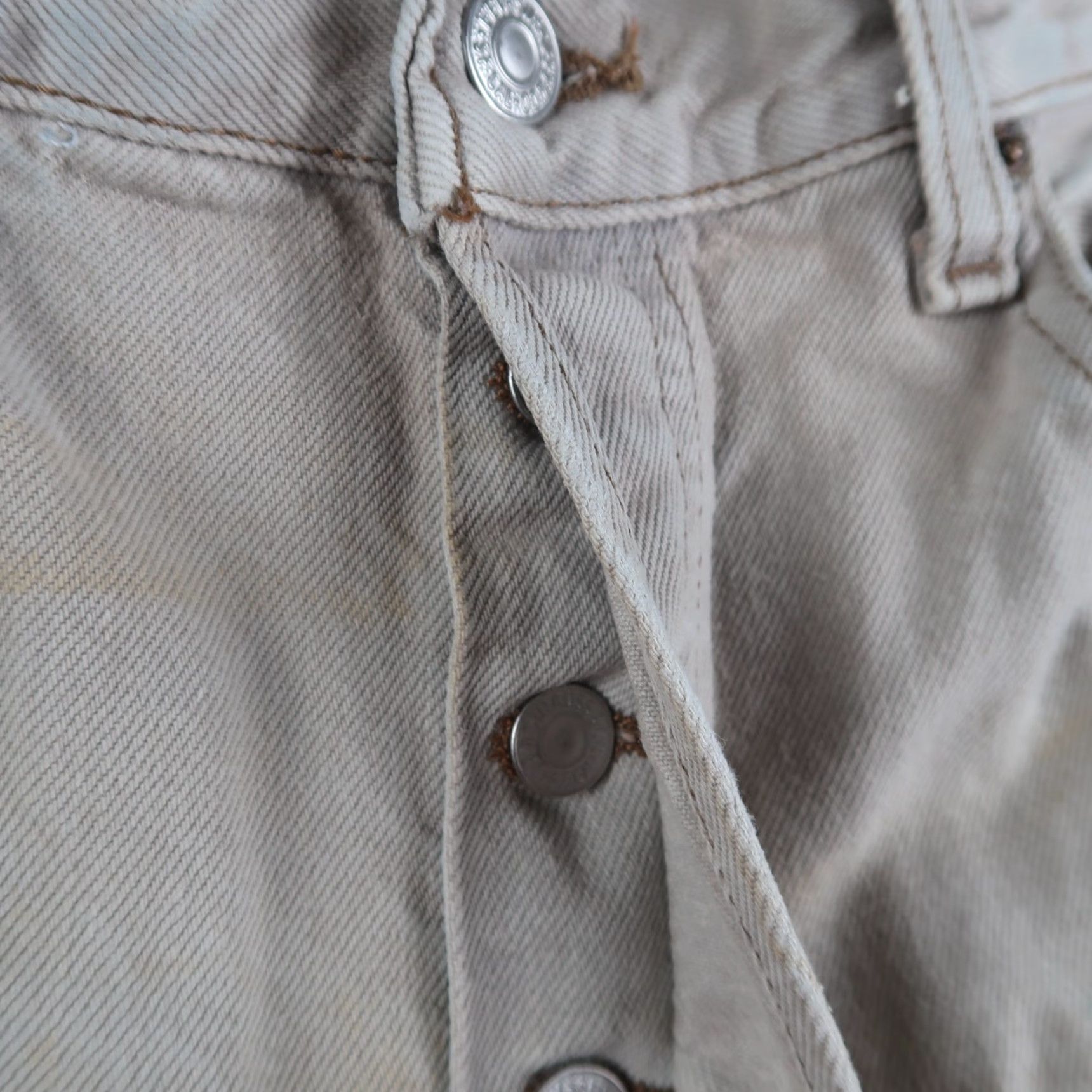 Levi's VINTAGE Levi's 501 Jeans Gray Mens 34x30 Denim Straight 5-Pocket USA Made 90s 501 Series Size US 34 / EU 50 - 7 Thumbnail
