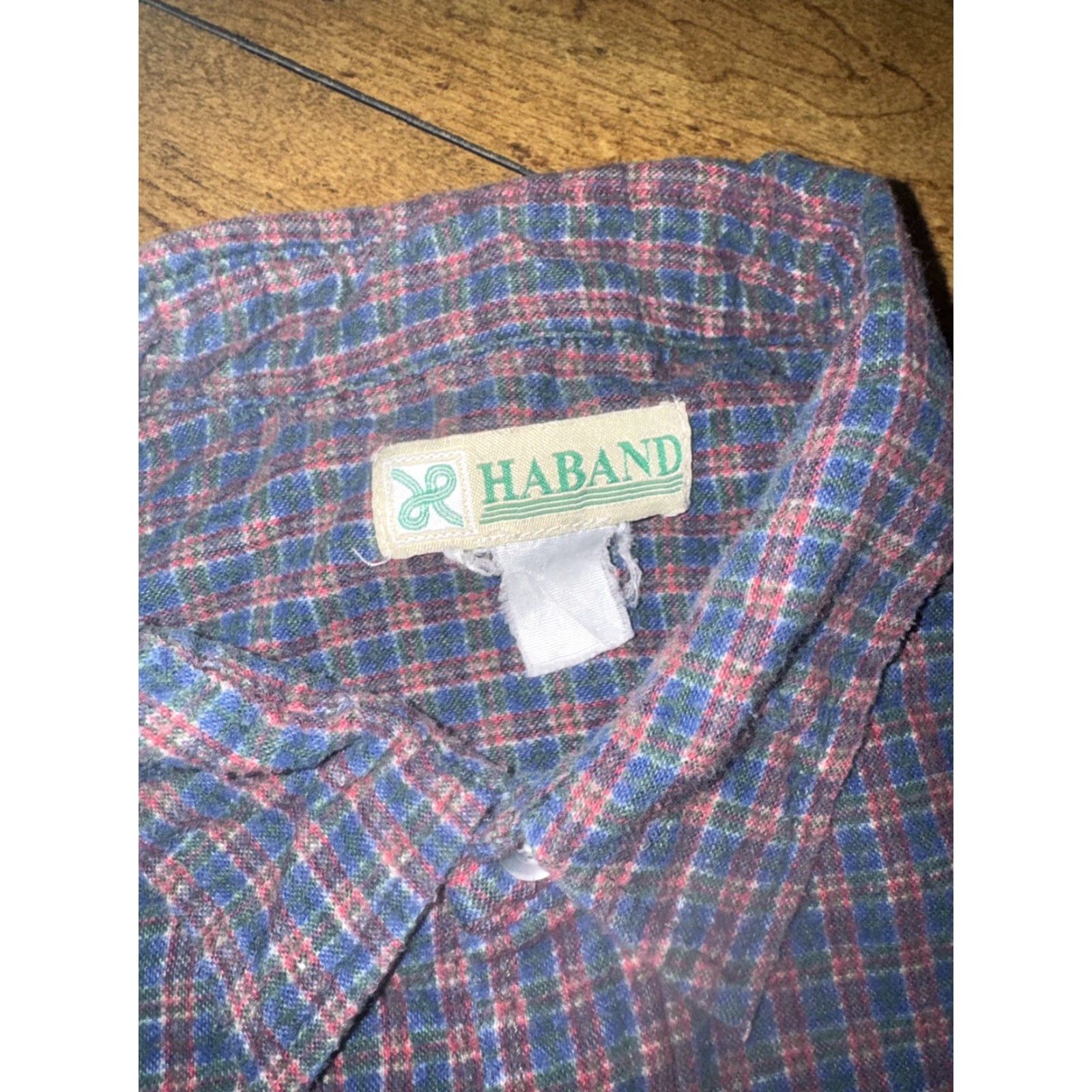 Haband Haband Men’s Flannel Shirt Plaid 2XL Pearl Snaps Multicolor Cotton Button-Up Long Sleeve Regular Mens Size US XXL / EU 58 / 5 - 3 Thumbnail