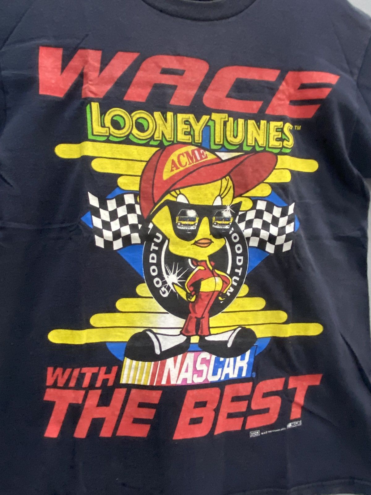NASCAR VINTAGE WACE LOONEY TUNES WITH NASCAR 1998 TEE SHIRT Size US M / EU 48-50 / 2 - 6 Thumbnail