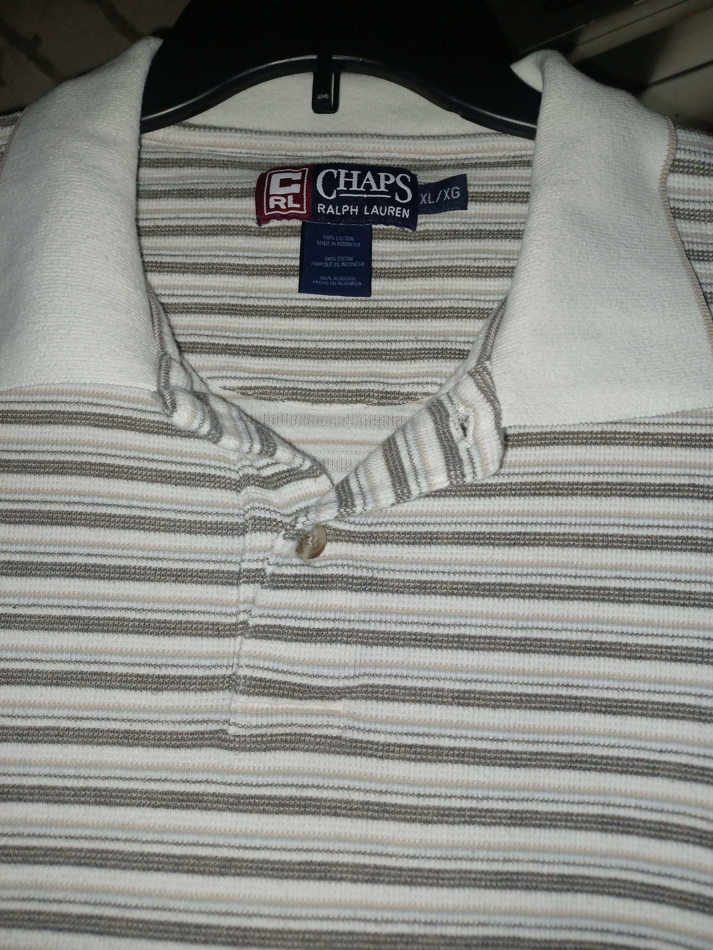 Chaps Ralph Lauren Chaps Ralph Lauren Men's Long Sleeve Polo XL Tan Size US XL / EU 56 / 4 - 3 Thumbnail