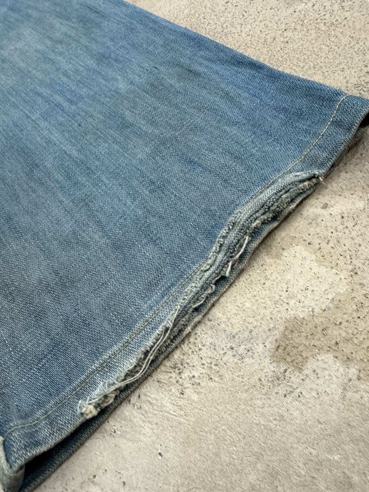 Diesel Wide Leg Diesel Industry Mudwash High OZ Denim Pants Size US 31 - 15 Thumbnail