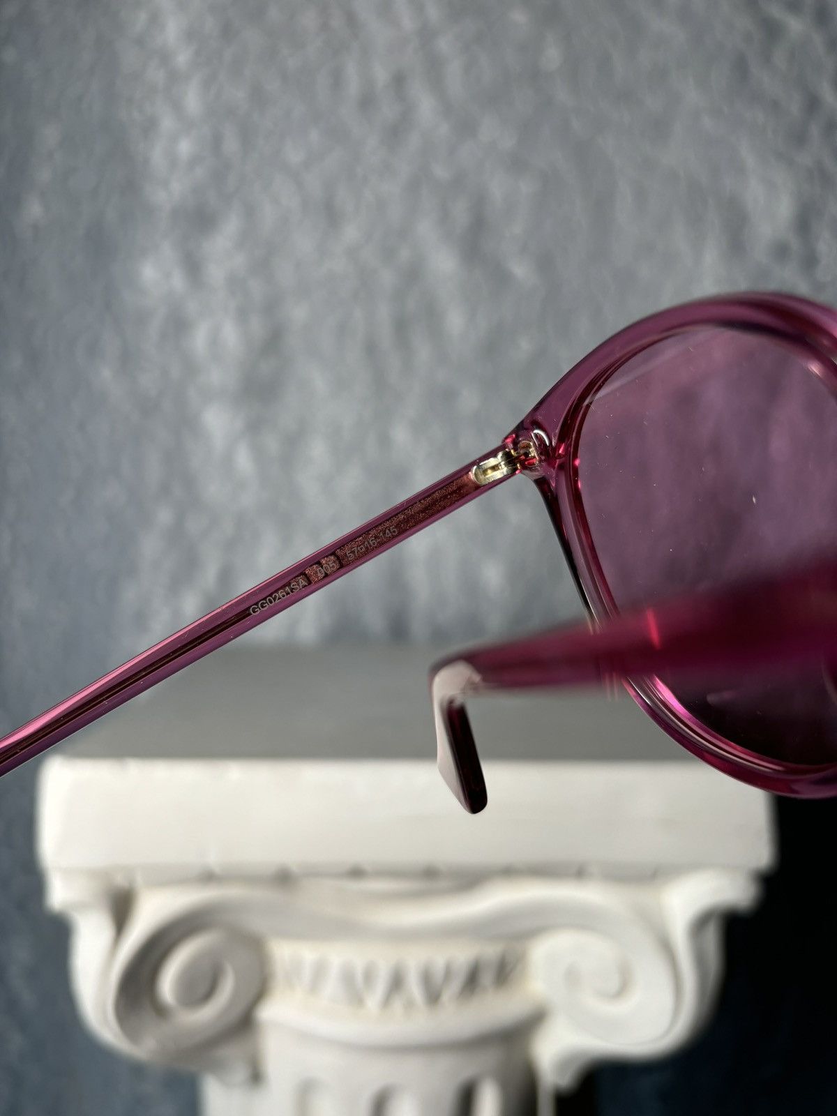 Gucci Gucci Pink Sunglasses Size ONE SIZE - 2 Thumbnail