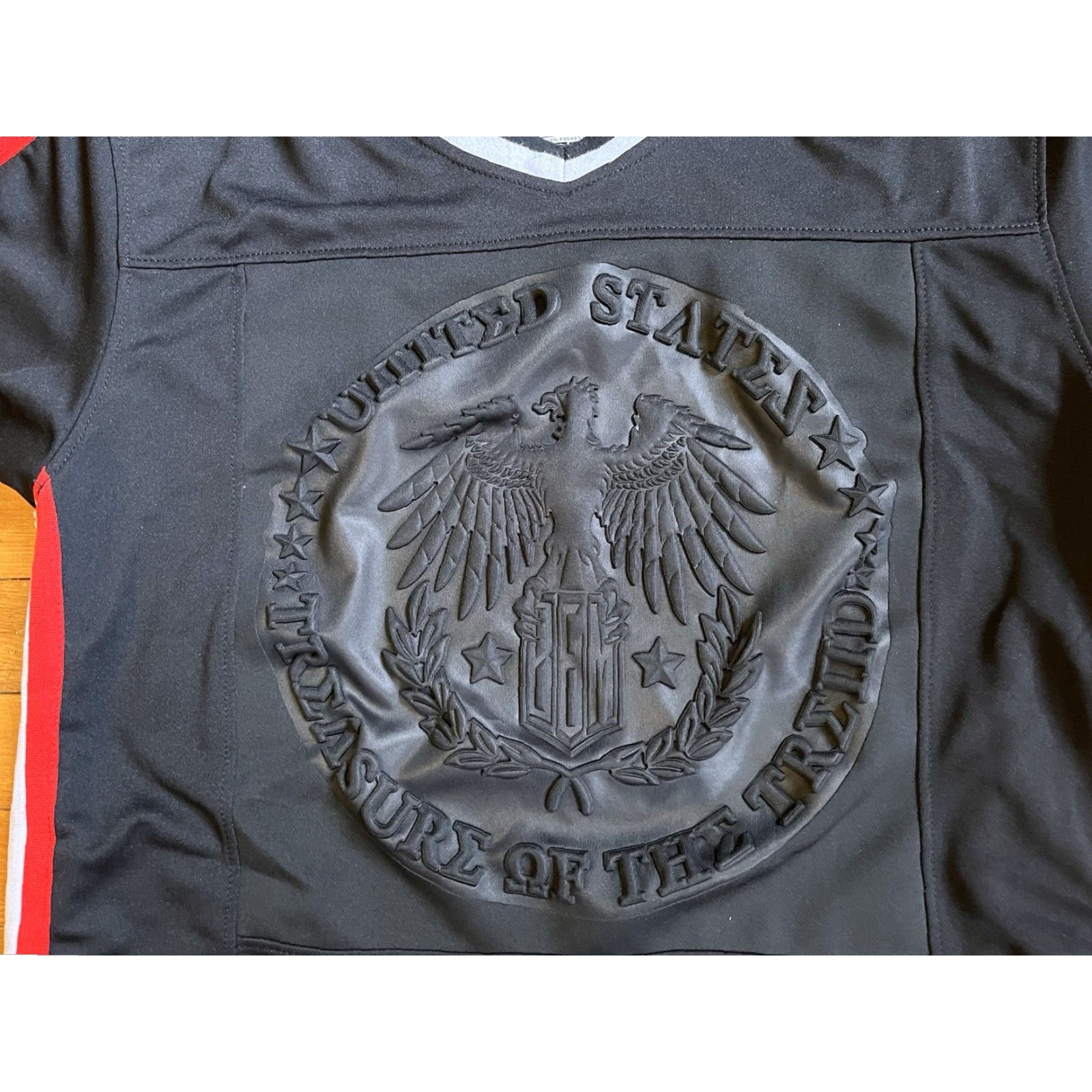 Vintage Bleeker & Mercer United States Treasure Of The Trend Shirt Men’s Large Black 3D Shirt Mens L Black USA Hip Hop Graphic Print Crew Neck Short Sleeve Size US L / EU 52-54 / 3 - 3 Thumbnail
