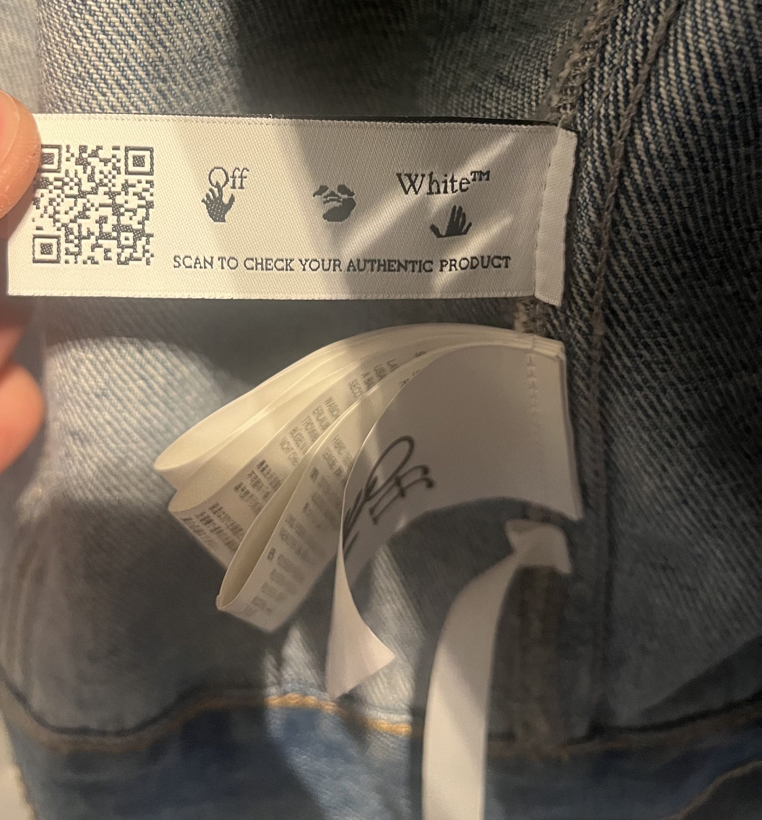 Off-White Off-White Skate Denim Jacket 'Azzurro' Size US XL / EU 56 / 4 - 5 Thumbnail