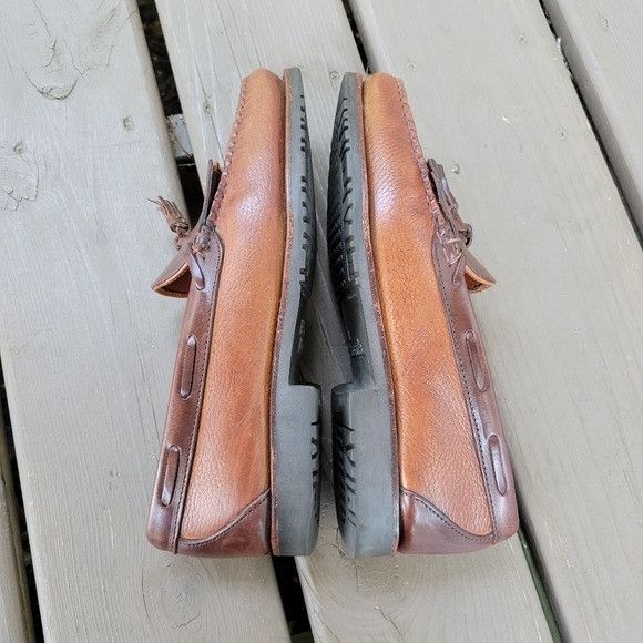 Allen Edmonds Allen Edmonds Nashua Two Tone Brown Tassel Kiltie Loafer Size US 10 / EU 43 - 3 Thumbnail