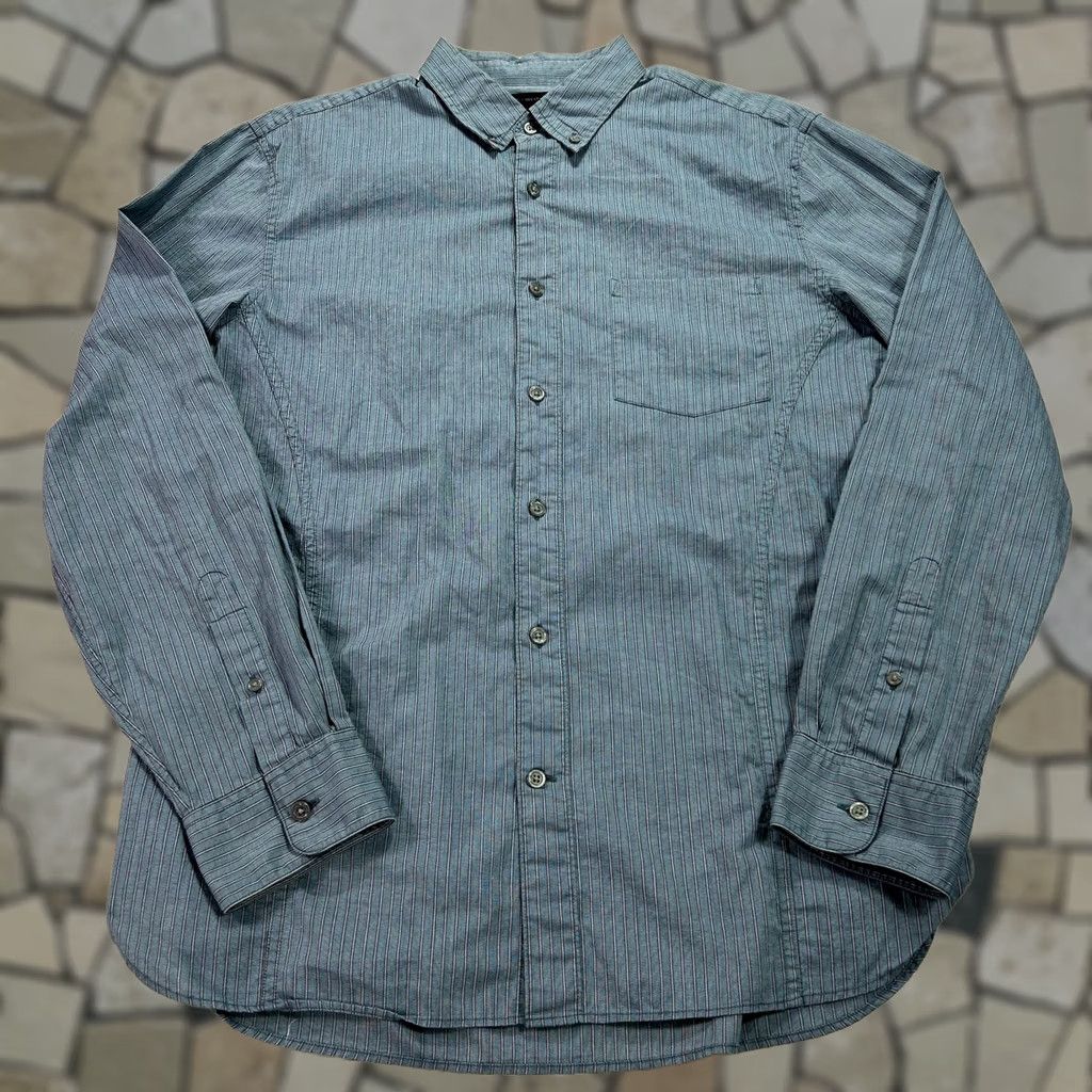 John Varvatos John Varvatos U.S.A. Shirt Mens Medium Striped Button-Down Long Sleeve MVS7C16 Size US M / EU 48-50 / 2 - 1 Thumbnail