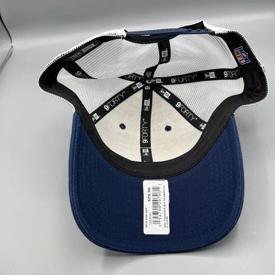 New Era Denver Broncos Trucker Hat Men Blue NFL Snap Back Cap New Size ONE SIZE - 4 Thumbnail