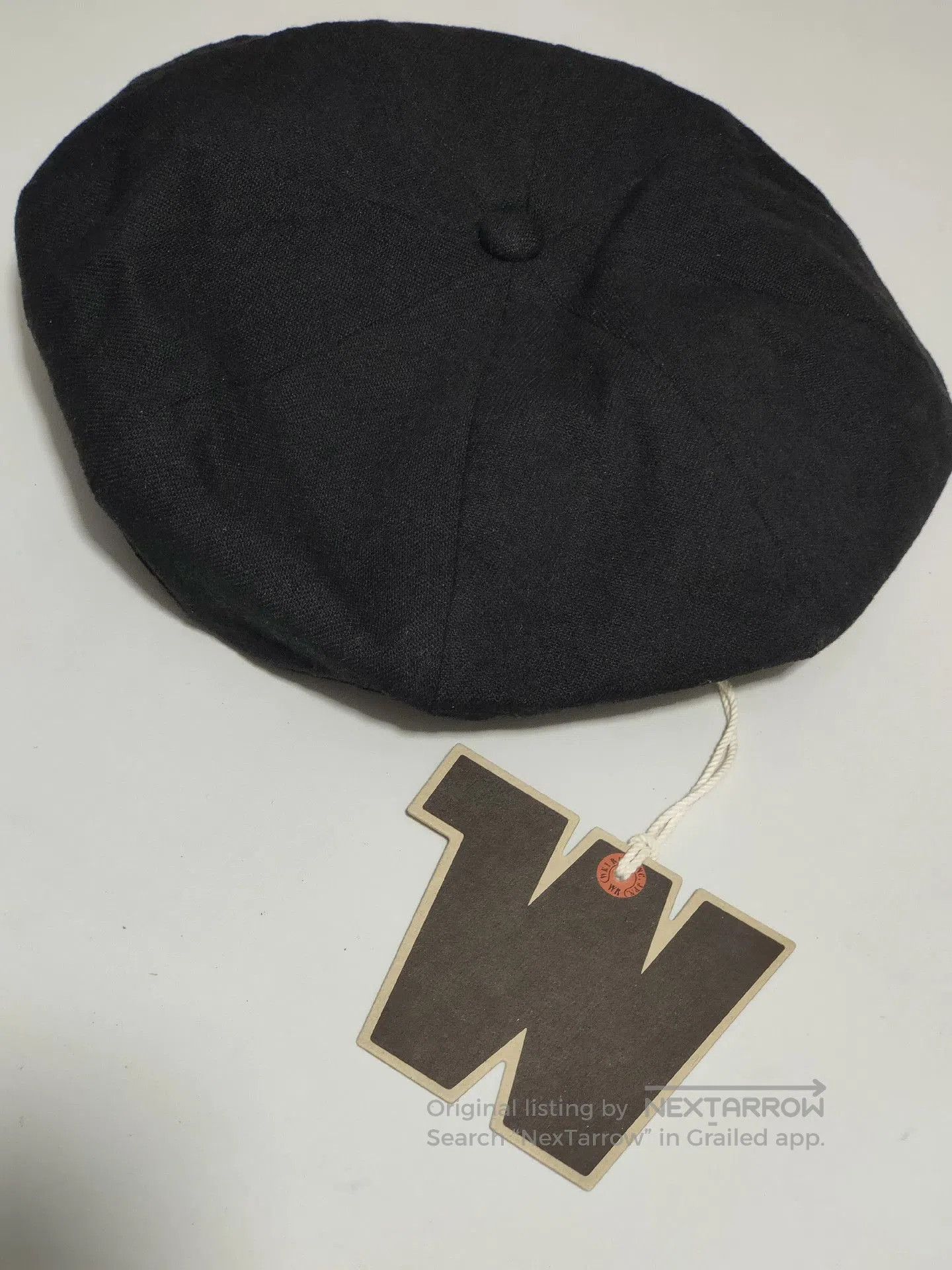 Vintage American Retro Black Beret. Size ONE SIZE - 2 Thumbnail