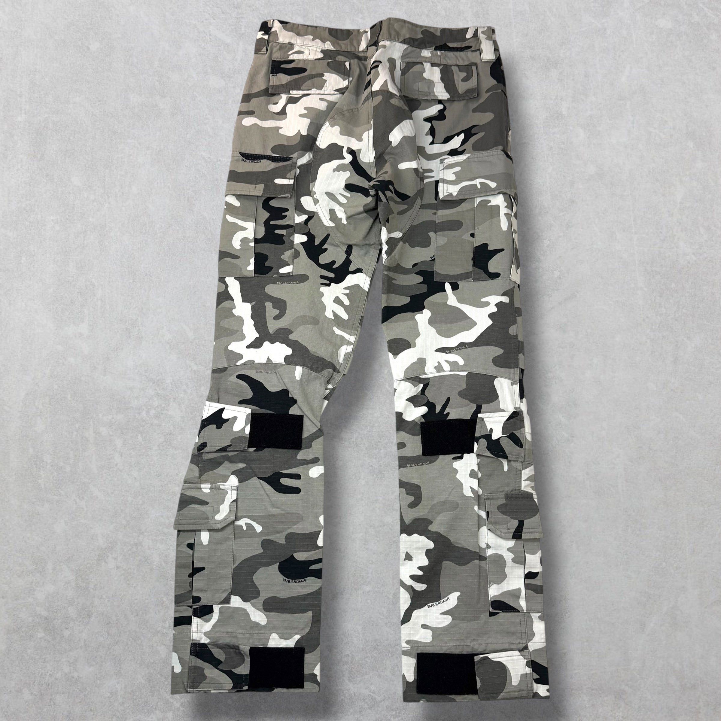 Balenciaga Balenciaga Fitted Camo Cargo Pants 36 (S) Size US 36 / EU 52 - 3 Thumbnail