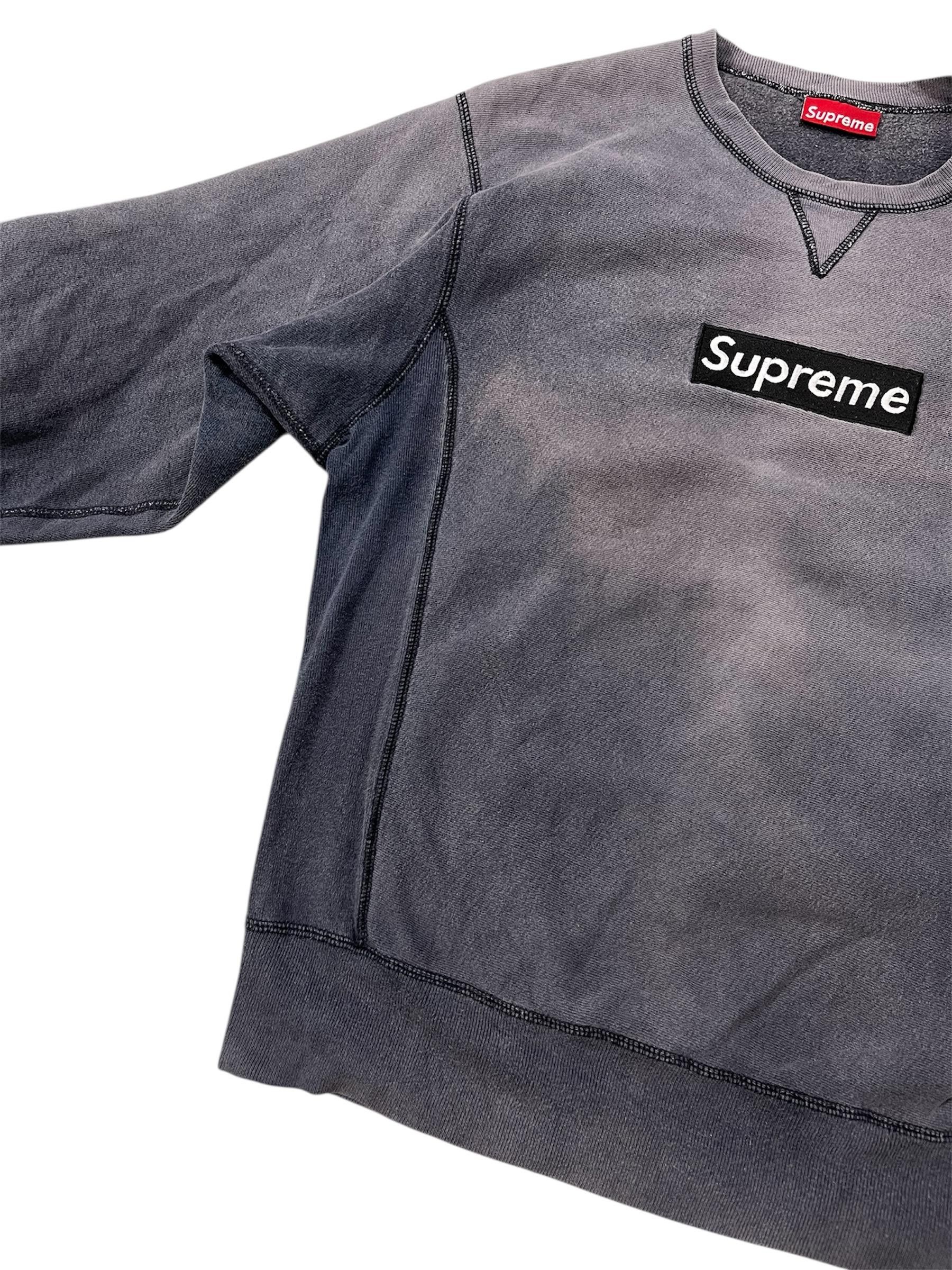 Supreme Vintage Supreme Box Logo Sun Faded Sweatshirt Size US L / EU 52-54 / 3 - 3 Thumbnail