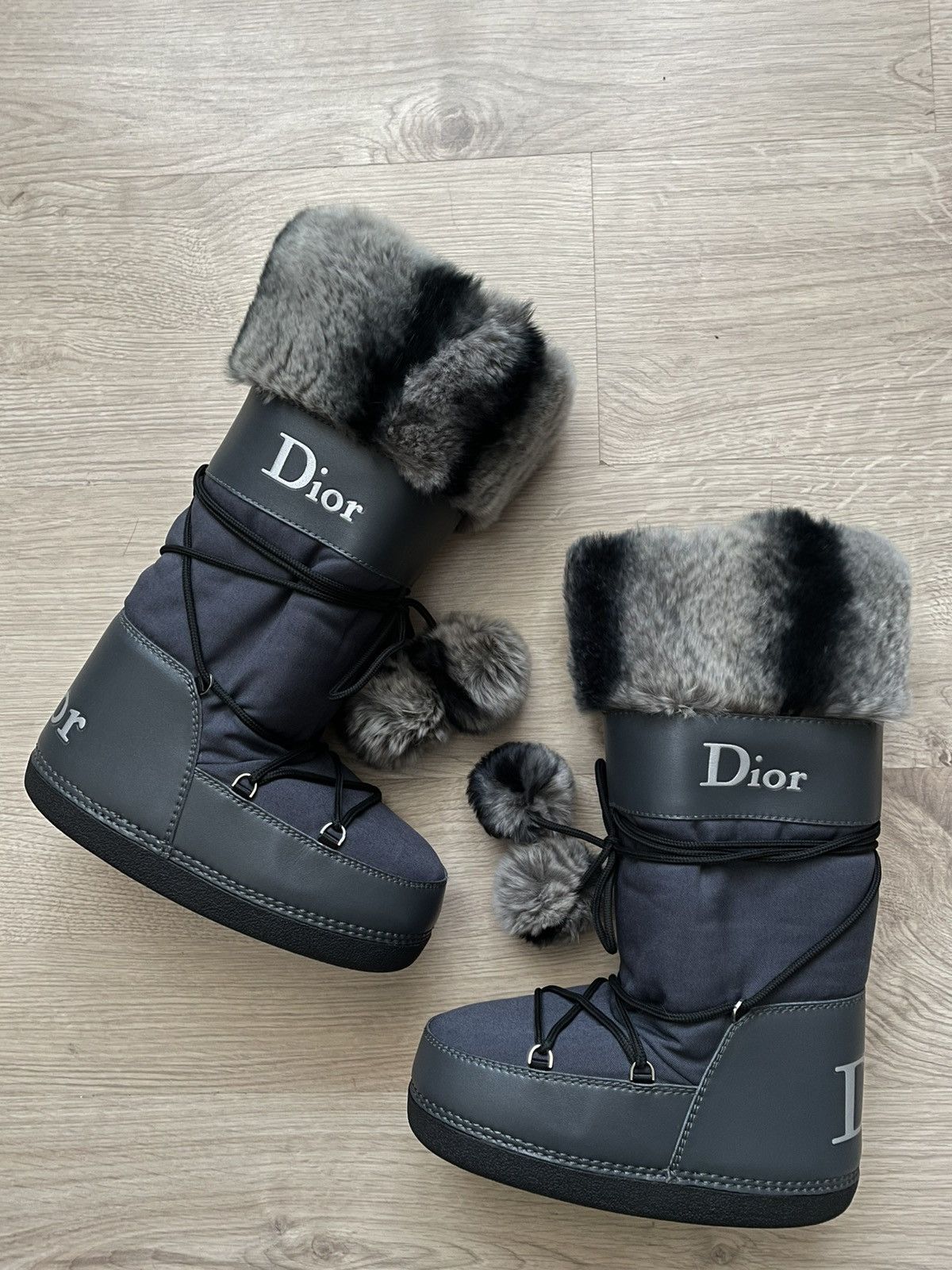 Christian Dior Trompe L'oeil Moon Boots