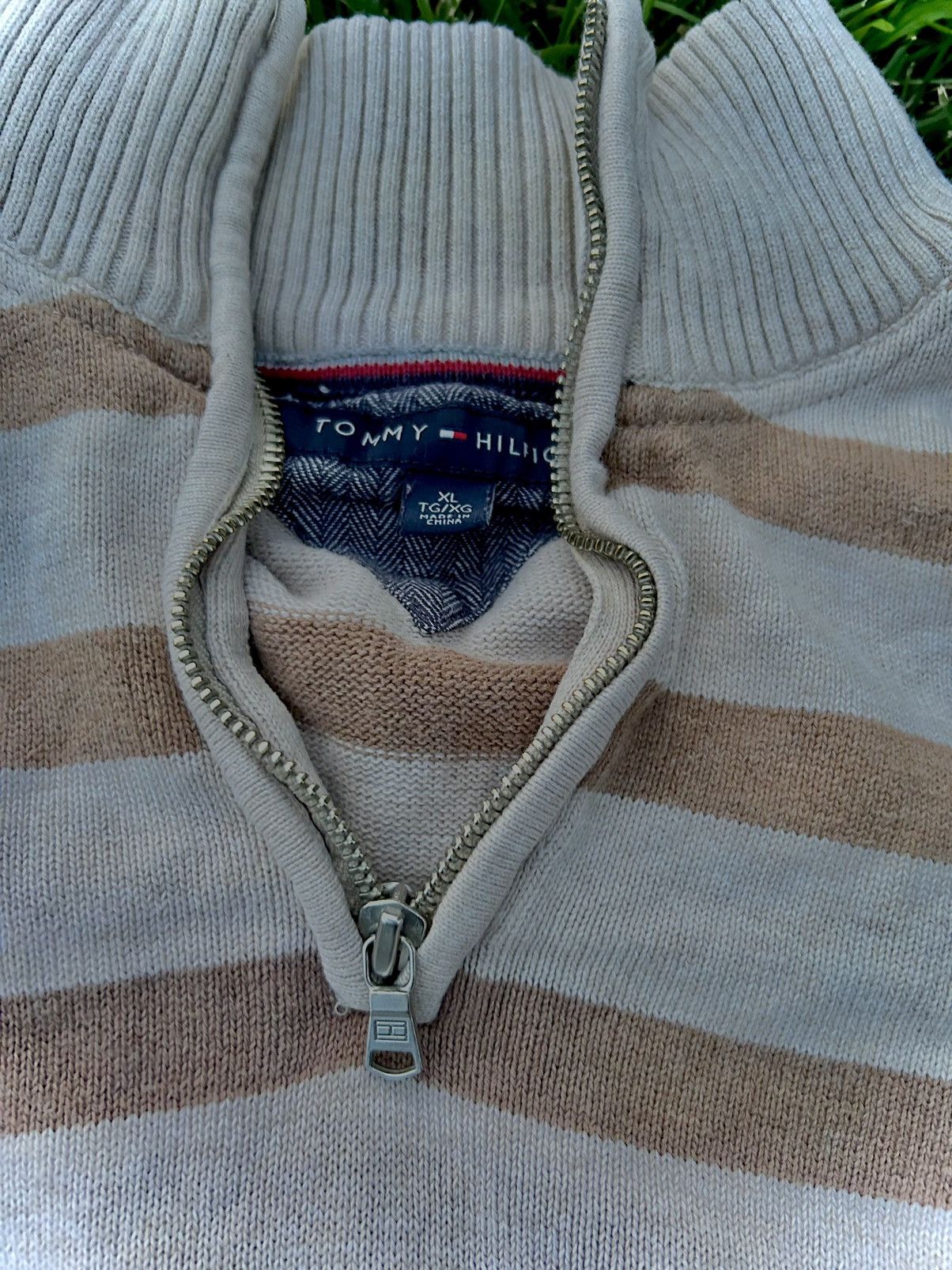 Tommy Hilfiger tommy hilfiger striped long sleeve sweater Size US XL / EU 56 / 4 - 2 Thumbnail