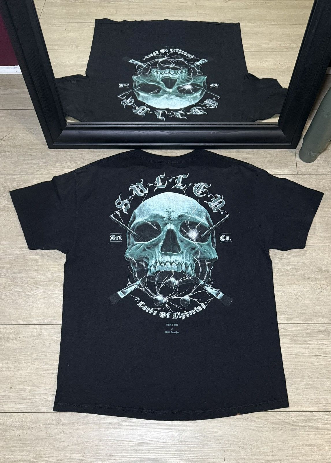 Affliction Y2K 2000s Sullen Lightning Skull Tattoo Affliction Style Size US XL / EU 56 / 4 - 1 Thumbnail