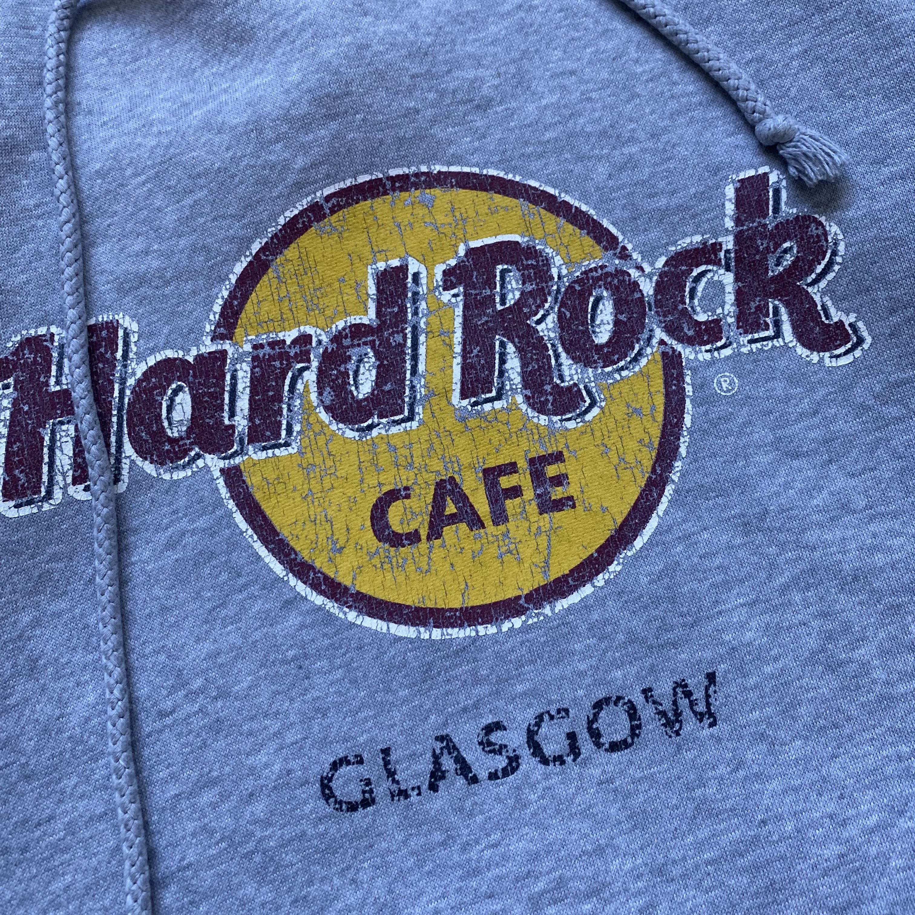Hard Rock Cafe 🎸 Vintage Hard Rock Cafe hoodie Y2K Glasgow Scotland Size US L / EU 52-54 / 3 - 7 Thumbnail