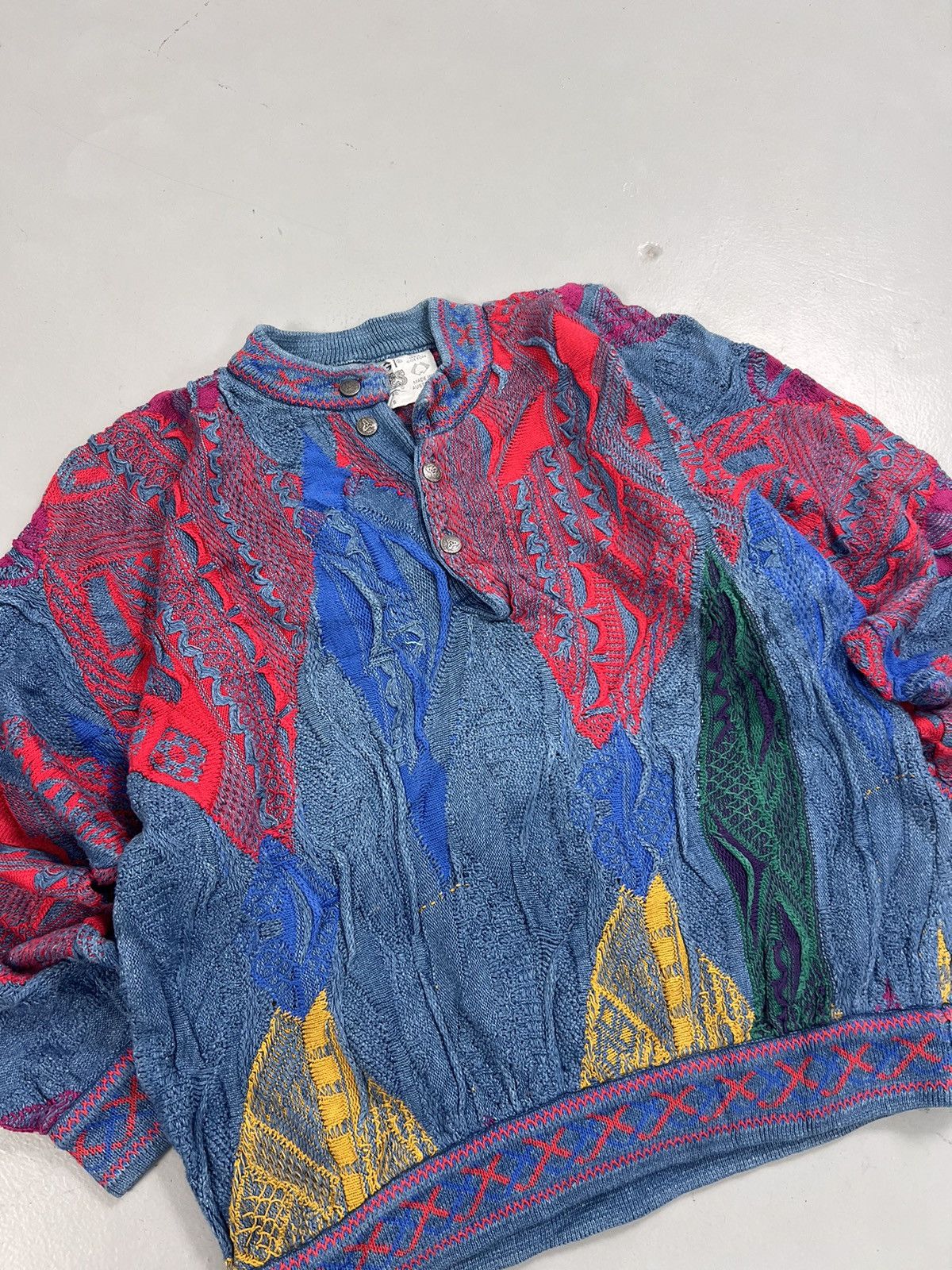 Coogi Vintage Coogi blues sweater Size US S / EU 44-46 / 1 - 2 Thumbnail