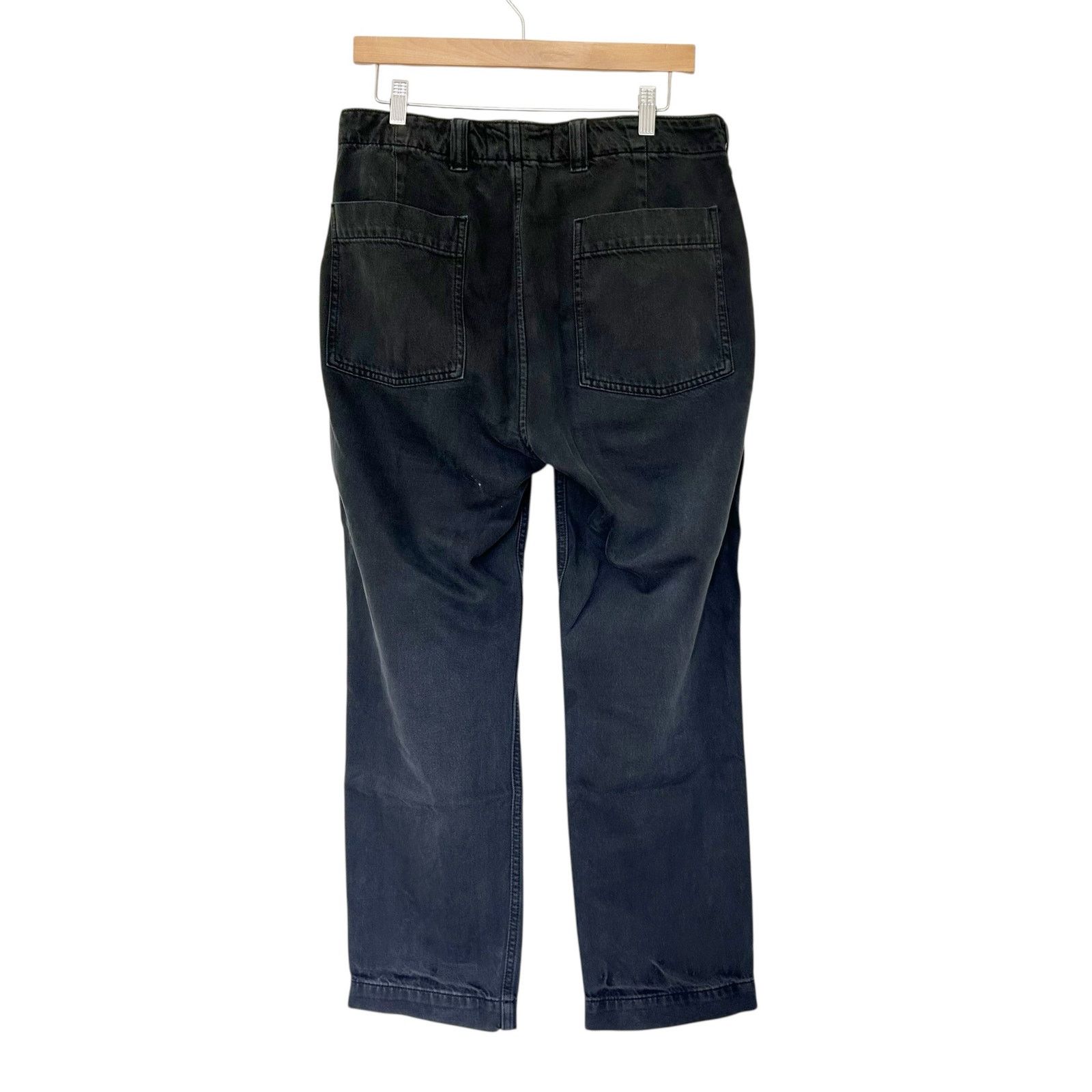Abercrombie & Fitch Abercrombie A&F Lightweight Jeans Loose Black Sz 31 Size 31" - 4 Thumbnail