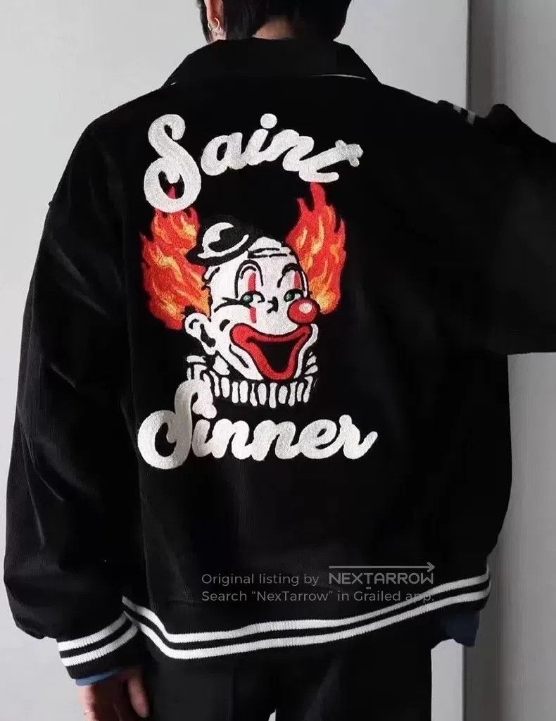 Saint Michael Saint Michael Clown embroidered corduroy jacket jacket Size US M / EU 48-50 / 2 - 9 Thumbnail