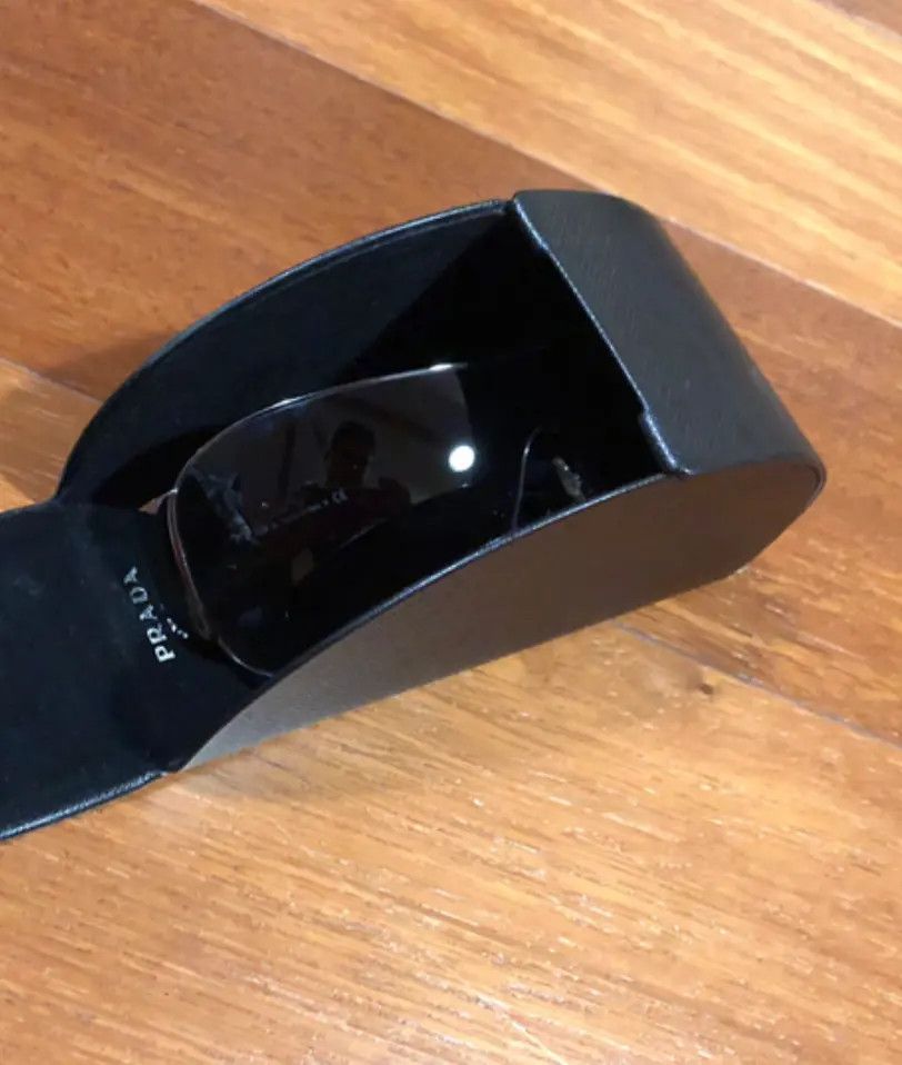 Prada PRADA Sunglasses Rectangle Wrap Shield Metal Symbole RI916 Size ONE SIZE - 3 Thumbnail