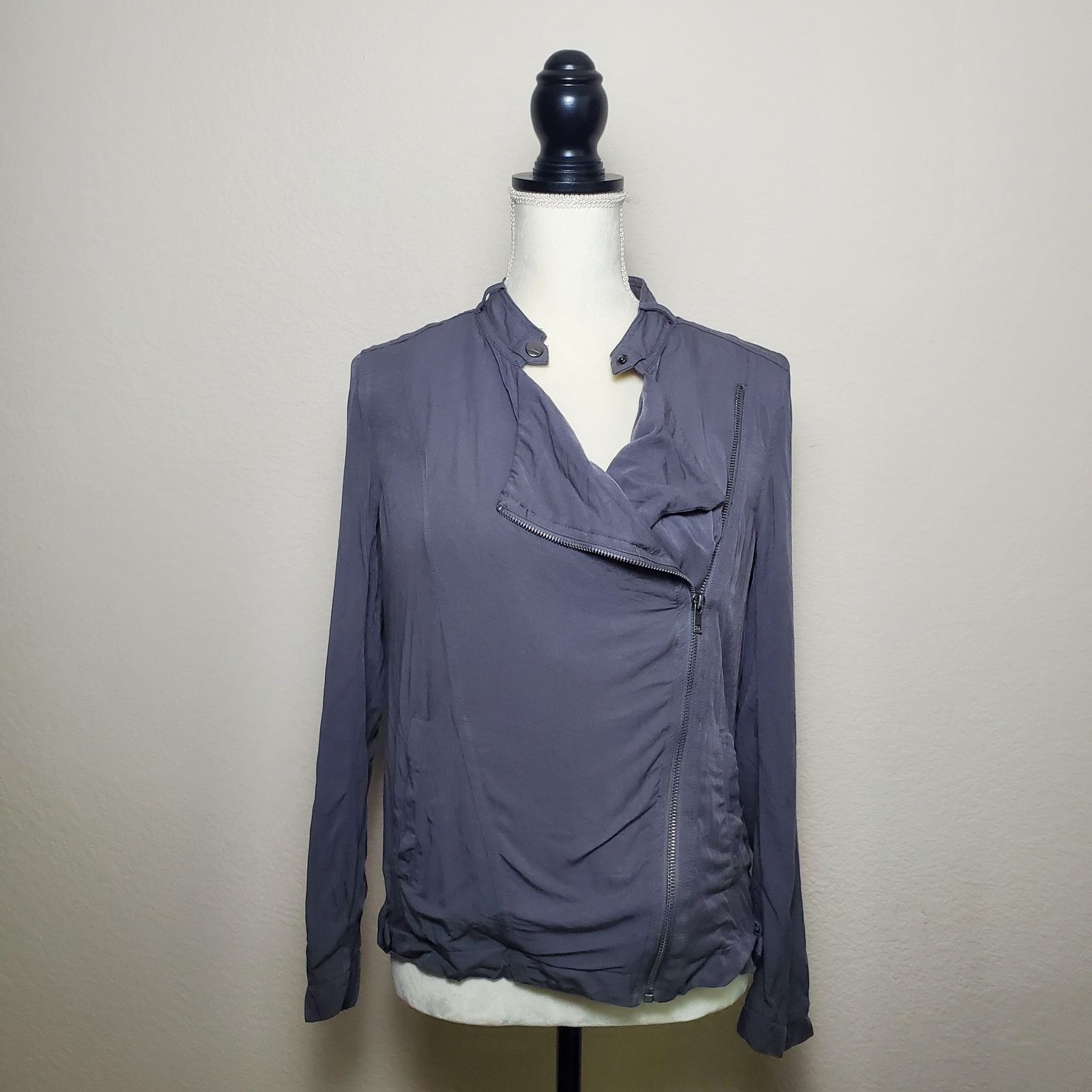 BB Dakota BB Dakota Gray Asymmetrical Jacket XS Size XS / US 0-2 / IT 36-38 - 1 Thumbnail