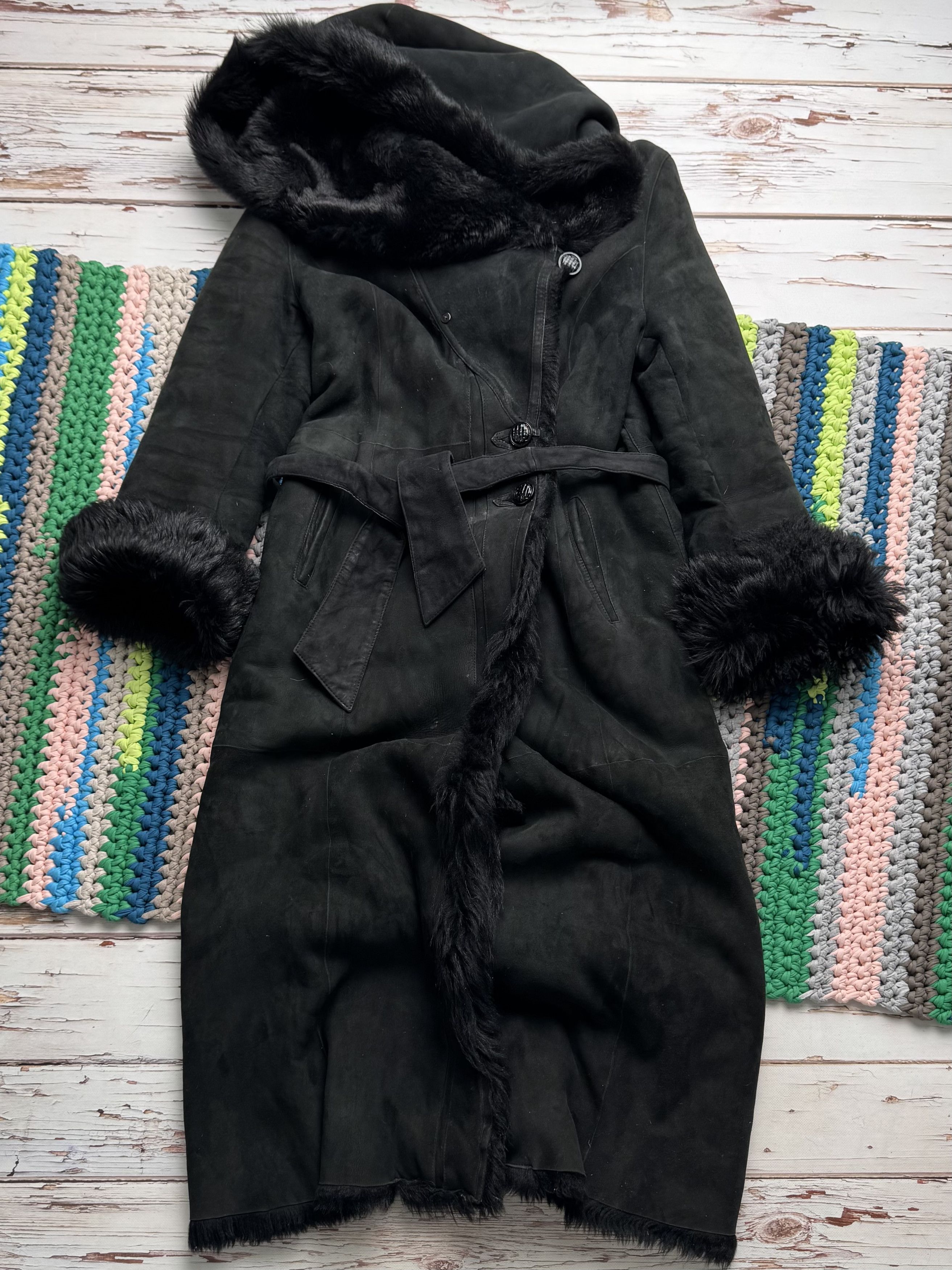 Vintage Vintage Real Leather Hooded Coat (D15)(D10) Size XL / US 12-14 / IT 48-50 - 6 Thumbnail