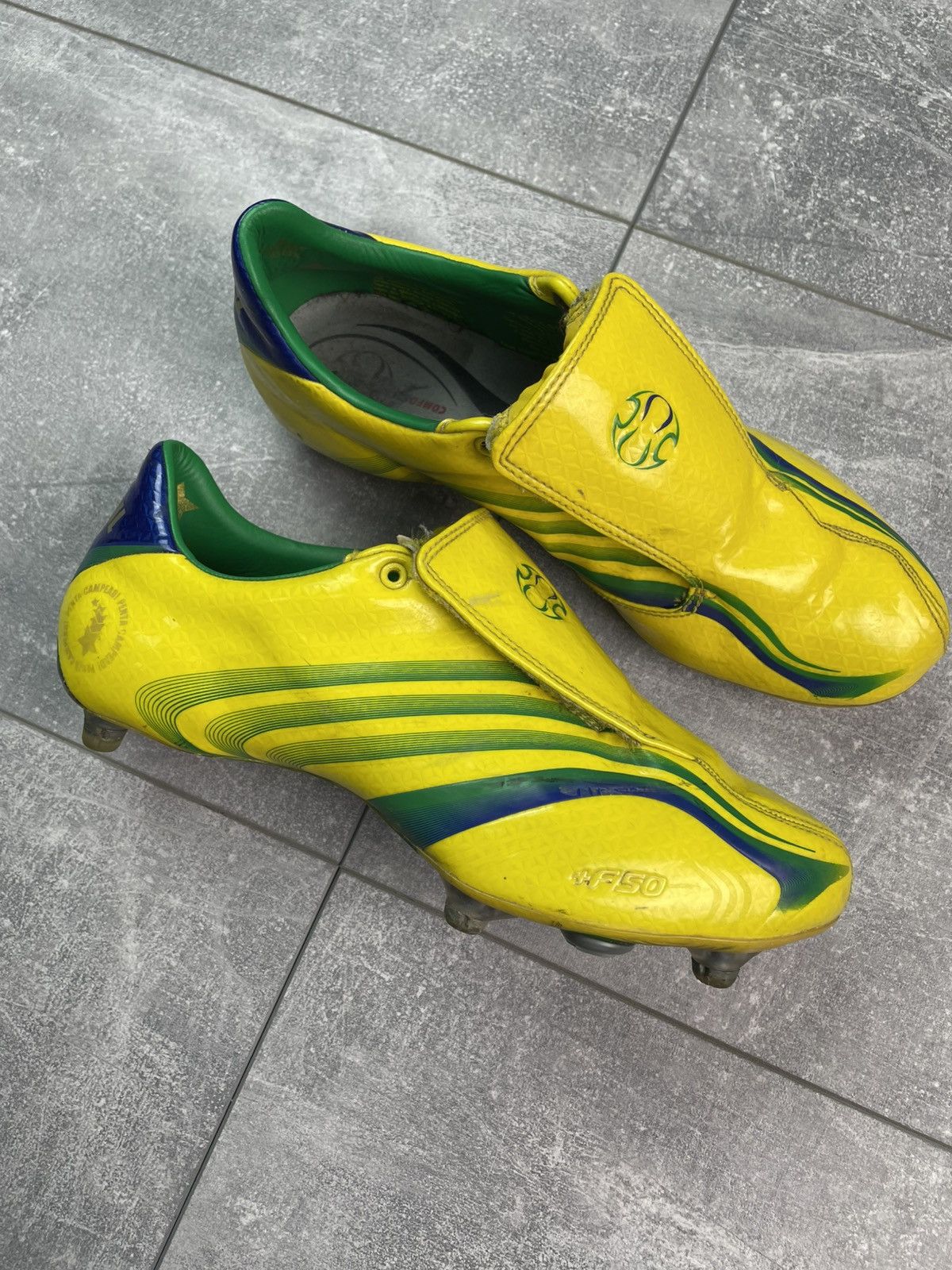 Adidas Adidas Tunit +F50 Brazil World Cup Limited Football Boots Size US 7 / EU 40 - 2 Thumbnail