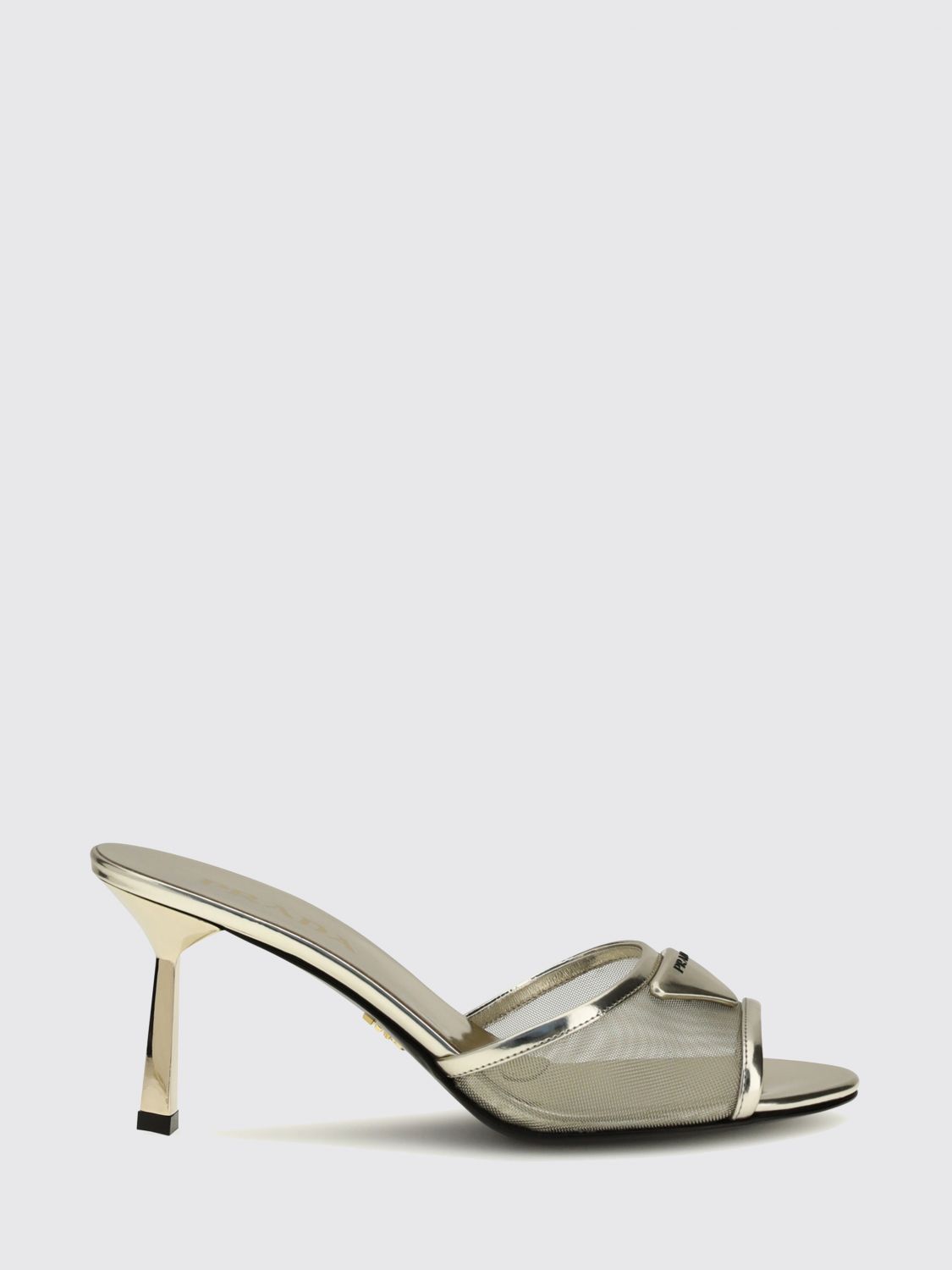 Prada Prada Heeled Sandal Woman Gold Size US 8 / IT 38 - 1 Preview