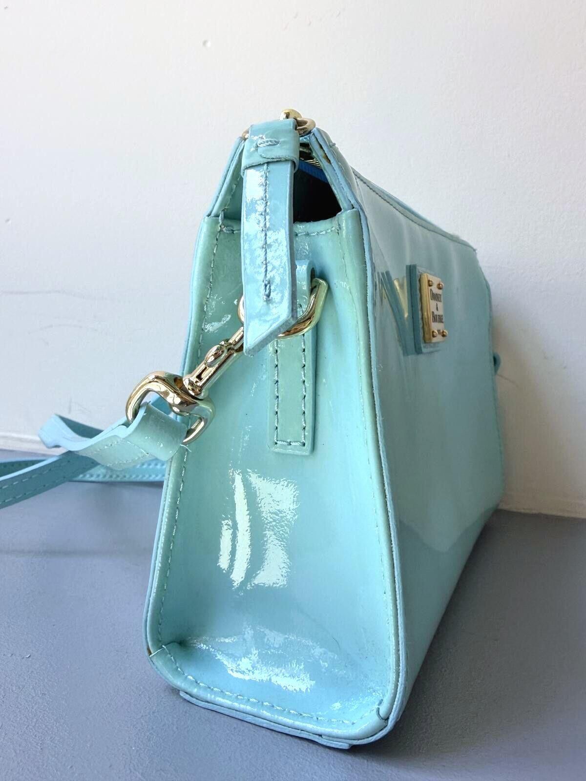 Dooney & Bourke VTG Dooney & Bourke Sea Glass Blue Patent Leather Crossbody Size ONE SIZE - 2 Thumbnail