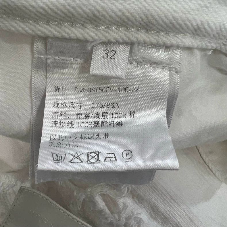 Givenchy Givenchy White Destroyed Jeans Size US 32 / EU 48 - 4 Thumbnail