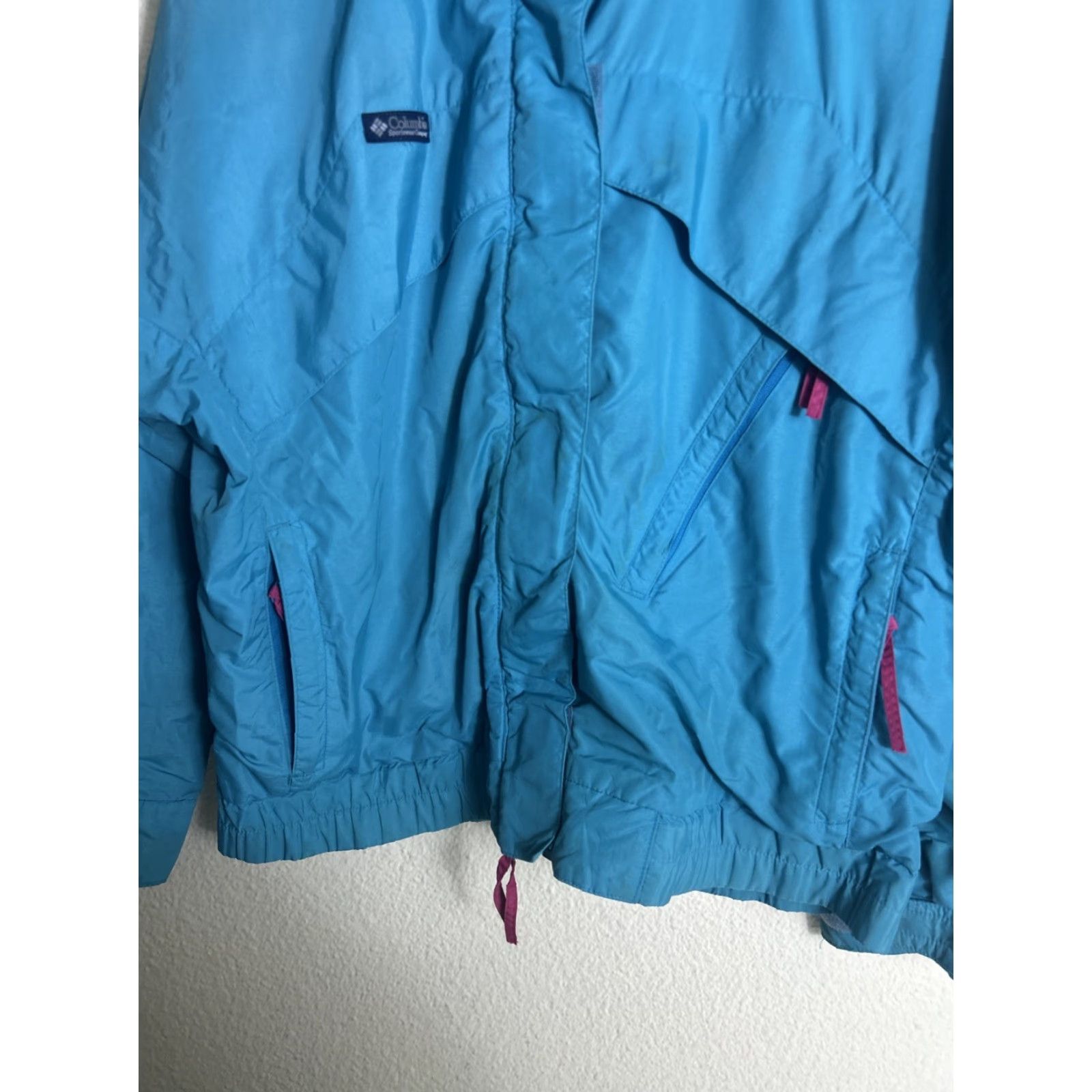 Altea VINTAGE Columbia Women’s Jacket Teal Blue Full Zip Nylon L Size Women Size L / US 10 / IT 46 - 5 Thumbnail