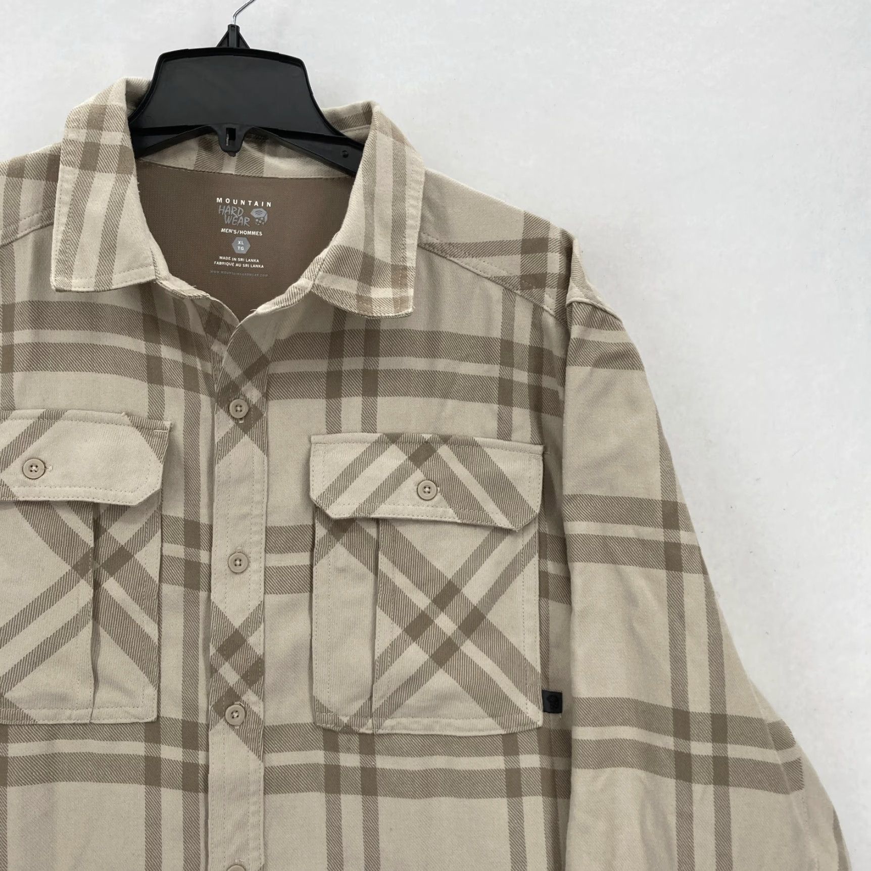 Mountain Hardwear Mountain Hardwear Flannel Shirt Mens XL Beige Plaid Outdoors Hiking Travel Camp Size US XL / EU 56 / 4 - 2 Thumbnail