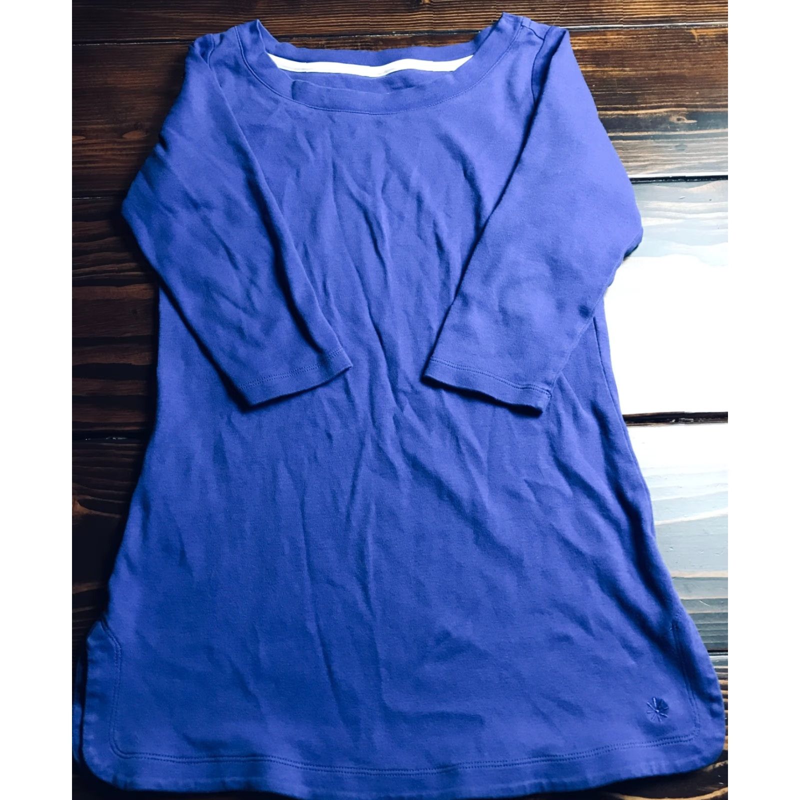 Isaac Mizrahi Isaac Mizrahi Dress Women's XS Purple Sweater Half Sleeve Crew Neck Knit Casual Travel Knee Length Vintage No Size XS / US 0-2 / IT 36-38 - 2 Thumbnail
